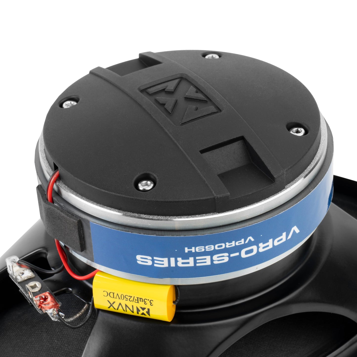 NVX® VPRO69H - Altavoz premium de 6 x 9 pulgadas, 400 W máximo, 200 W RMS, 4 ohmios, bobina de voz de 1.5 pulgadas, audio profesional coaxial con altavoz de agudos de bocina, fácil de instalar en
