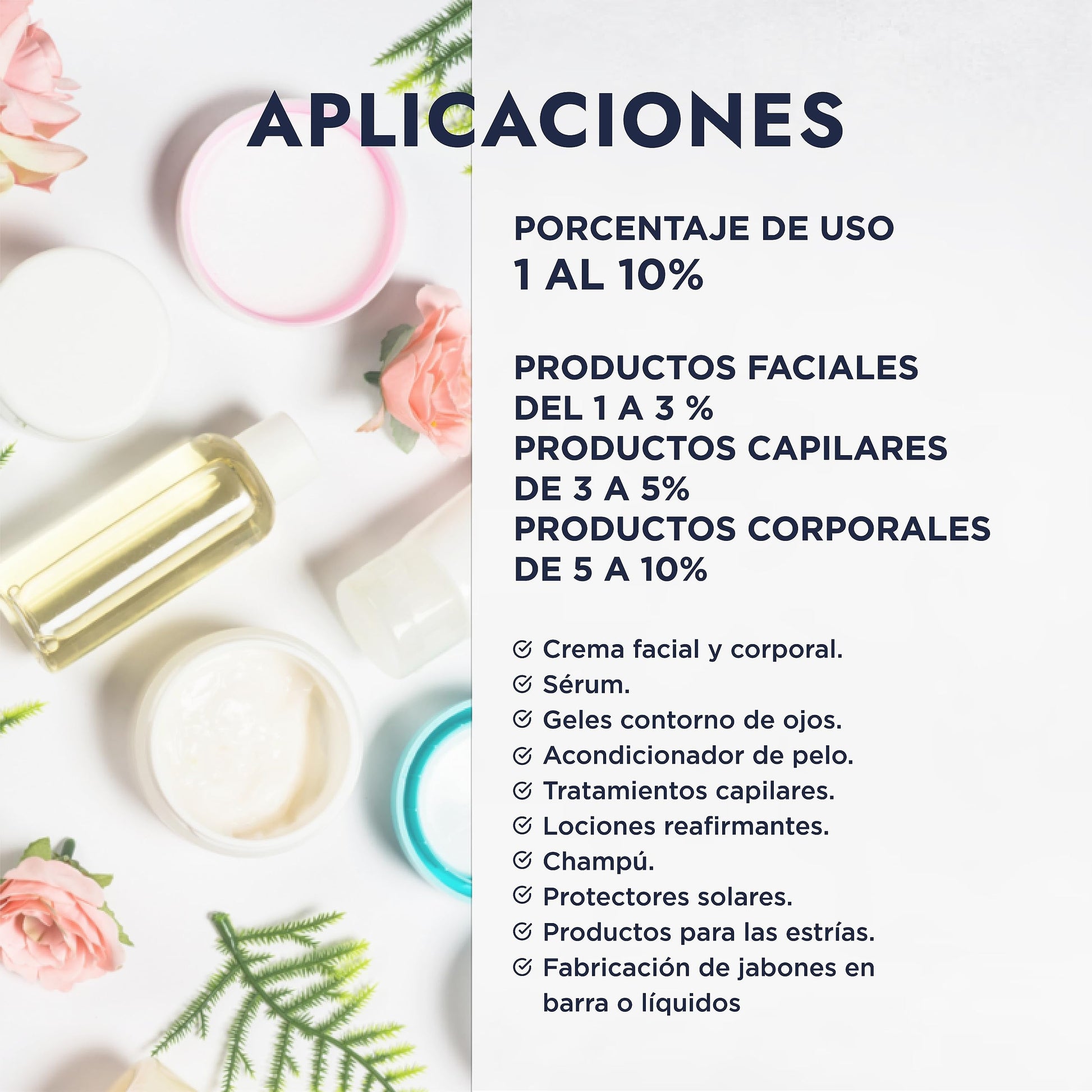 HEBBE - Elastina Acuosa 250 g | Anti-Flacidez y Rejuvenecedor Facial | Aumenta Flexibilidad y Elasticidad de Piel | Estimula Síntesis de Ácido Hialurónico | Flexibilizador Capilar | Contenido de 250 g