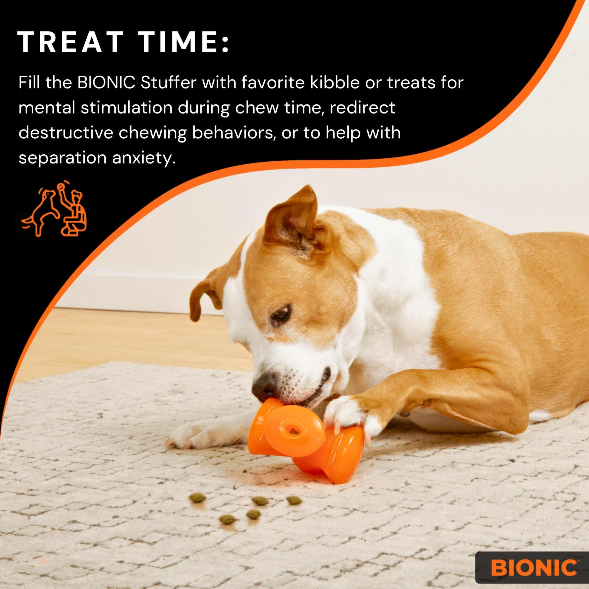 BIONIC - Dispensador de golosinas para Perros de Alta Visibilidad, Ideal para Masticar redirigido