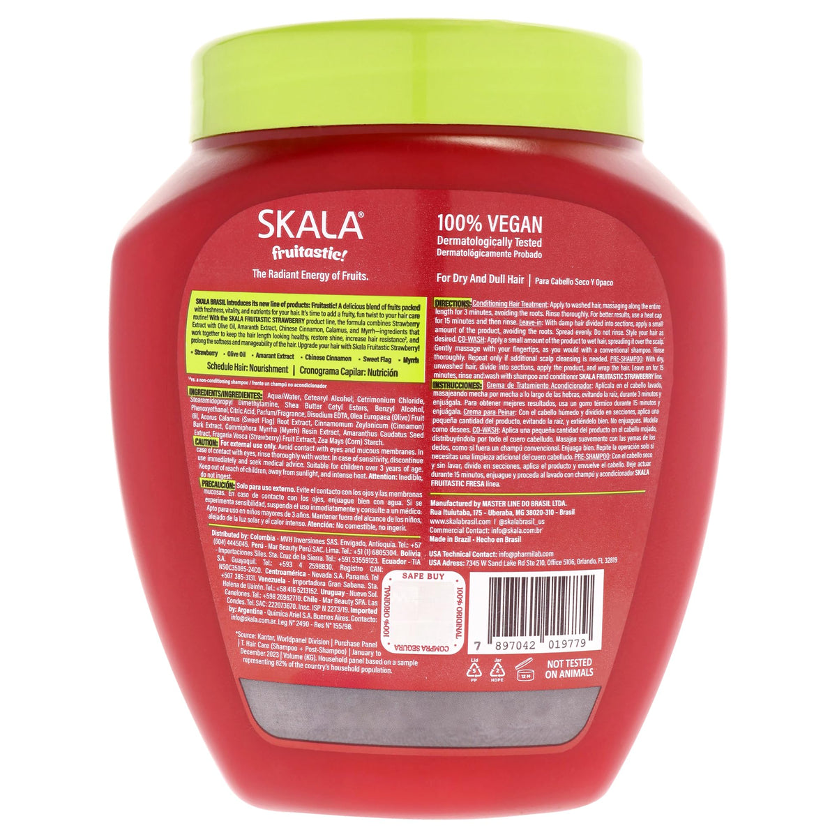 Skala Crema de Tratamiento Fresa Cabello Liso 1kg