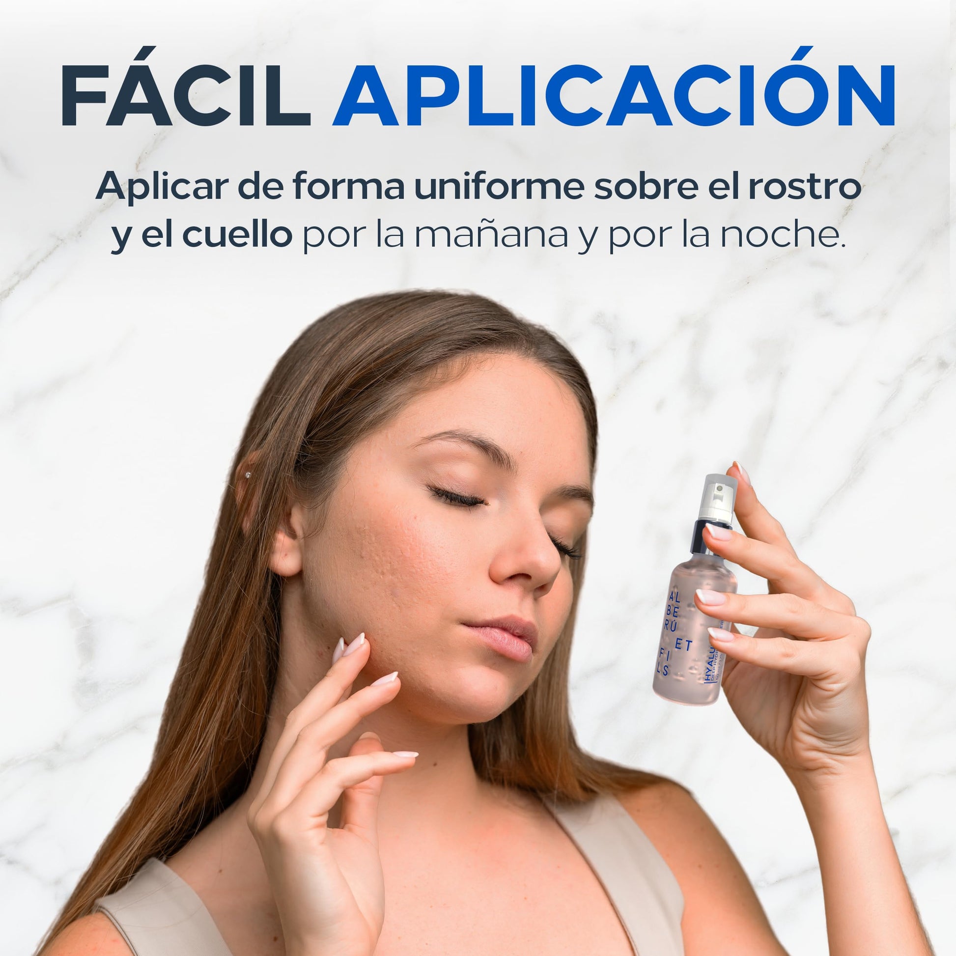 Serum con Acido Hilauronico 3.5% HYALU3X | Gel Hidratante | Envase de Vidrio | Aroma Neutro | Skincare Para Todo Tipo de Piel | Ayuda a Hidratar y Mejorar la Elasticidad | ALBERU ET FILS