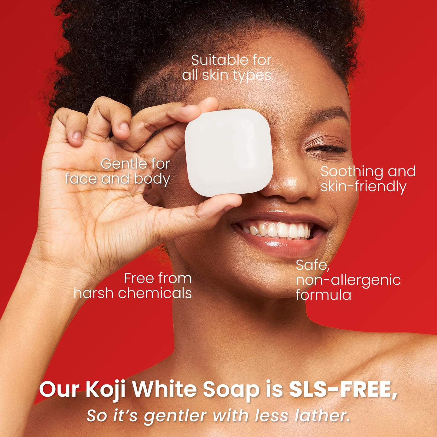 Kojic Acid & Glutathione Skin Lightening Soap (2.82 oz/2 Bars) - Brightening & Bleaching Skin Tone Formula " Reduce Acne Scars, Wrinkles Elimination, Removal Acne Scars, Dark Spots And Freckles