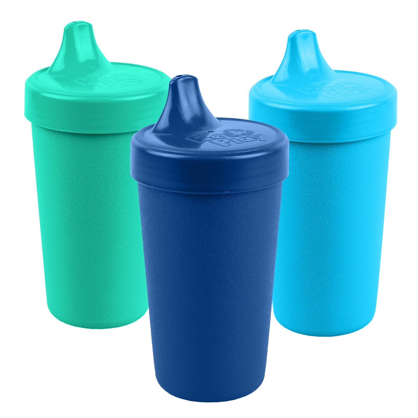 Re-Play | | Hecho en Estados Unidos | Vasos sin derrames (3 unidades), Azul true, 10 fluid oz. Product Name