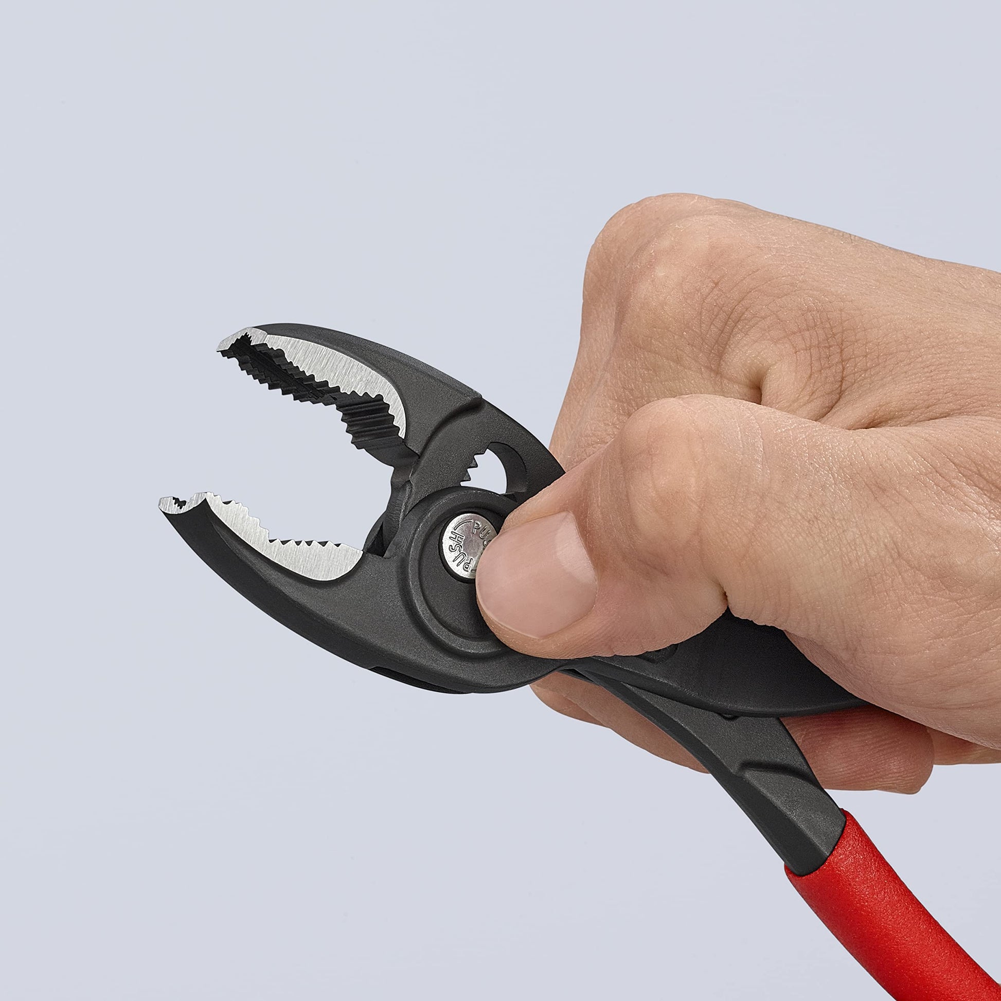 KNIPEX 82 01 200 SB Pinza de agarre frontal ajustable TwinGrip 200 mm