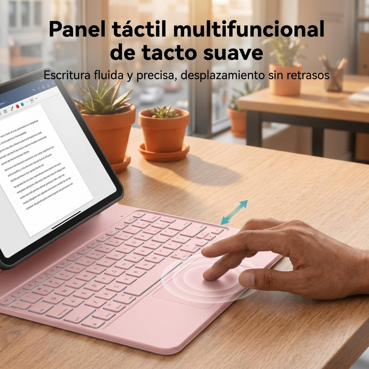 Funda Teclado Magic Keyboard Baudane para iPad Air Español Ñ