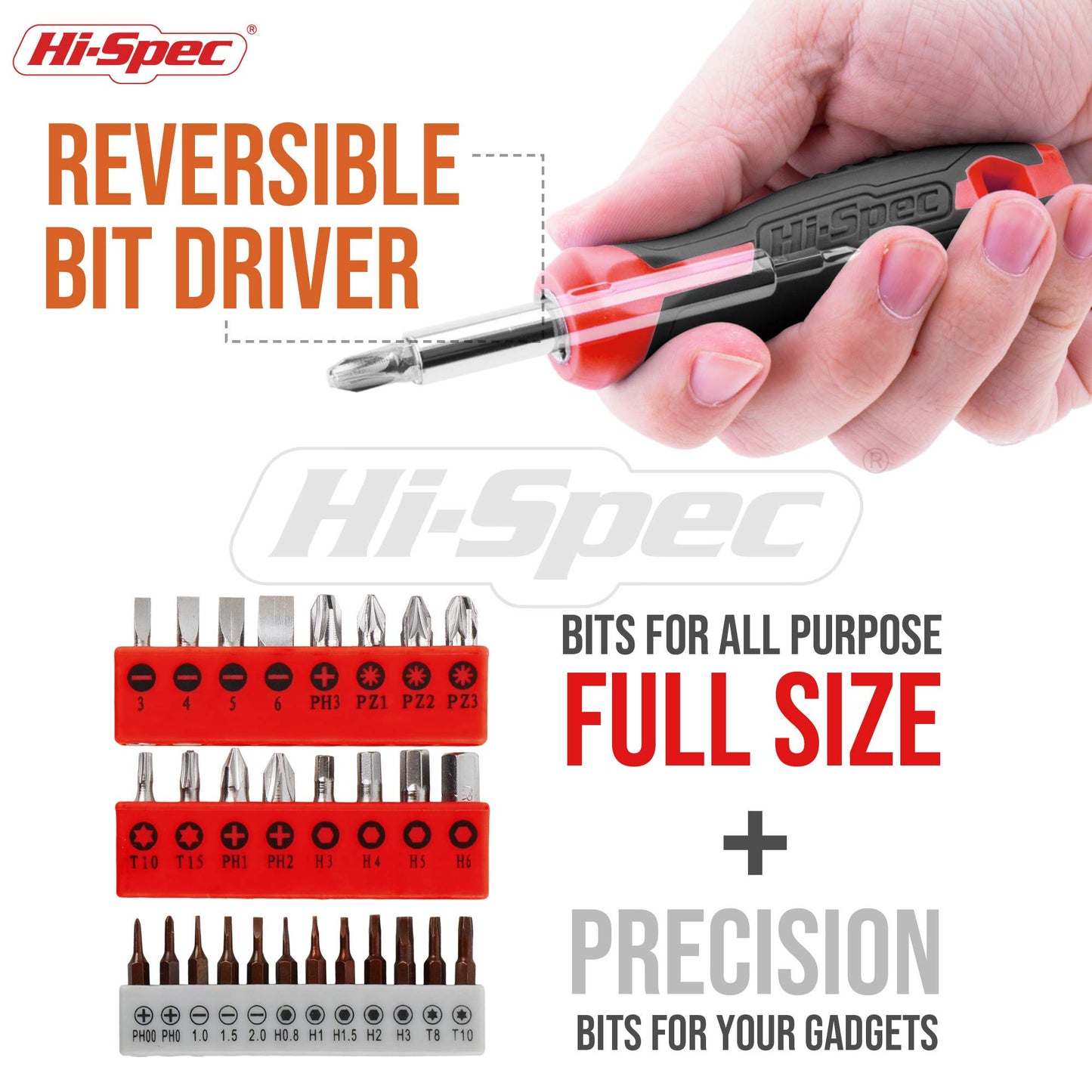 Hi-Spec Set de Herramientas Completa 42 Piezas. Caja de Herramientas Manuales para el Hogar y la Oficina. Herramientas ideales para Reparacion, Bricolaje,y Mantenimiento. Incluye Maletin de Transporte