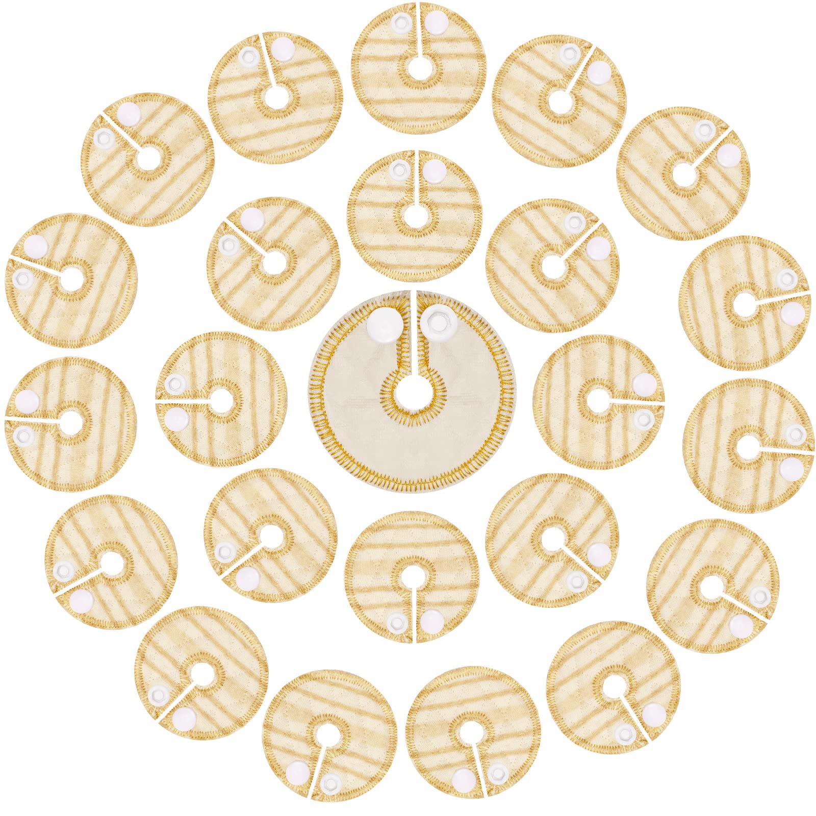 Paquetes Almohadillas de Algodón Rayas con Forma de G para Cuidado de Alimentación