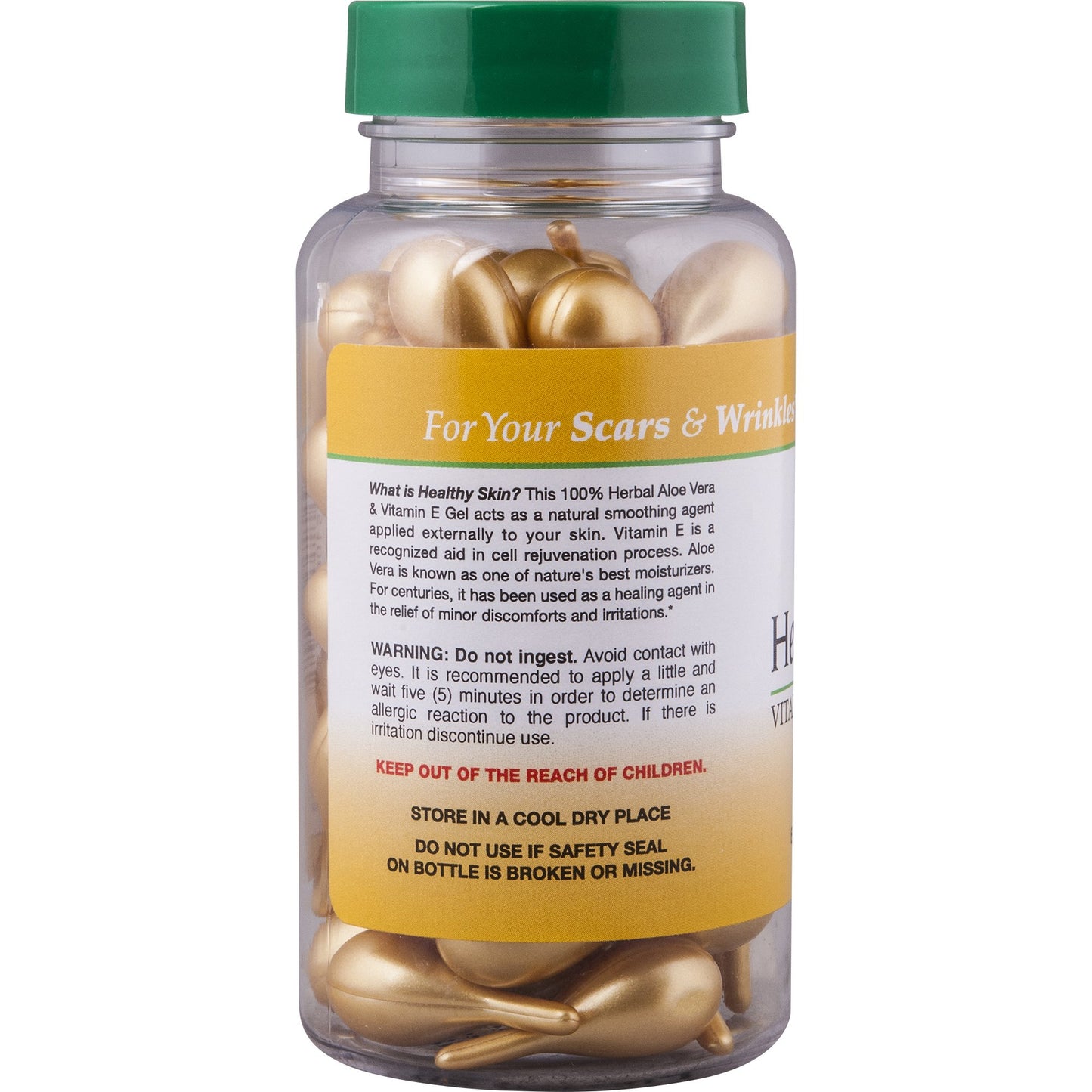 Sanar Naturals Healthy Skin Vitamin E Lotion with Aloe Vera Gel 60 ct - Face Serum Capsules - Reduce Wrinkles, Dark Spots - Rapid Skin Repair Moisturizer for Smooth Skin