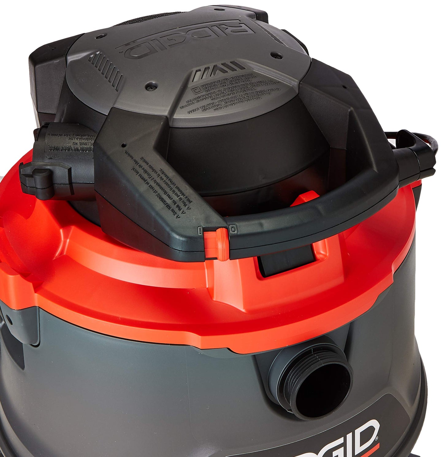 Aspiradora RIDGID RT1600M Sólidos y Líquidos Doble Herramienta Manguera Profesional Ergonómica Ruedas 360°