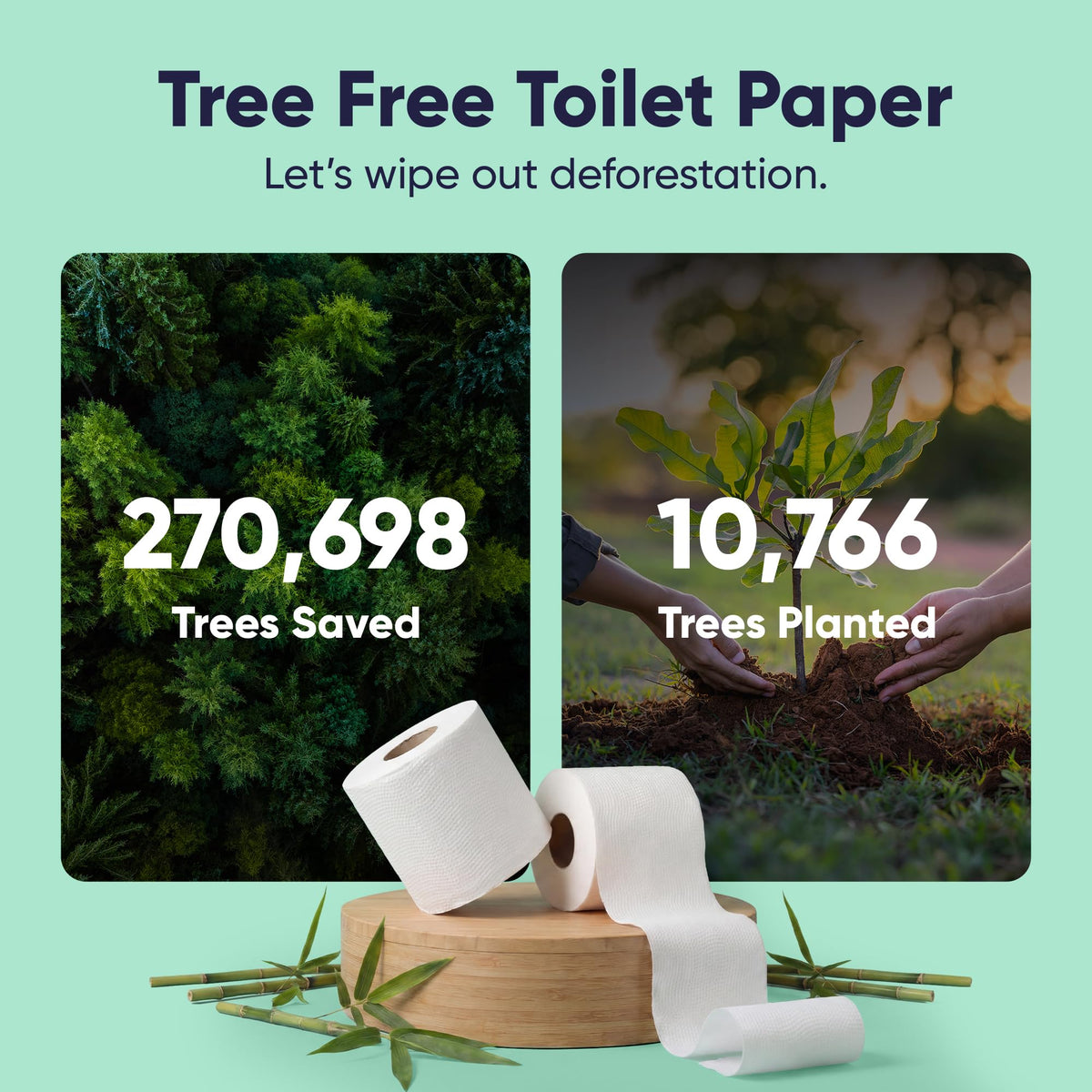Papel Higiénico de Bambú Cloud Paper Blanco 3 Capas Orgánico Sin Plástico Vegano Certificado FSC