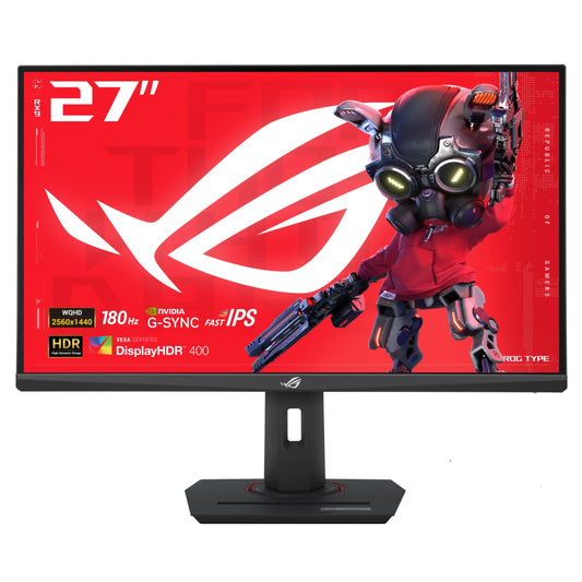 ASUS ROG Strix 27 Pulgadas QHD (2560 x 1440) HDR400 USB-C Gaming Monitor (XG27ACS), 180Hz, 1ms, IPS rápido, 133% sRGB, sincronización de desenfoque de Movimiento bajo Extremo, Compatible con G-Sync,