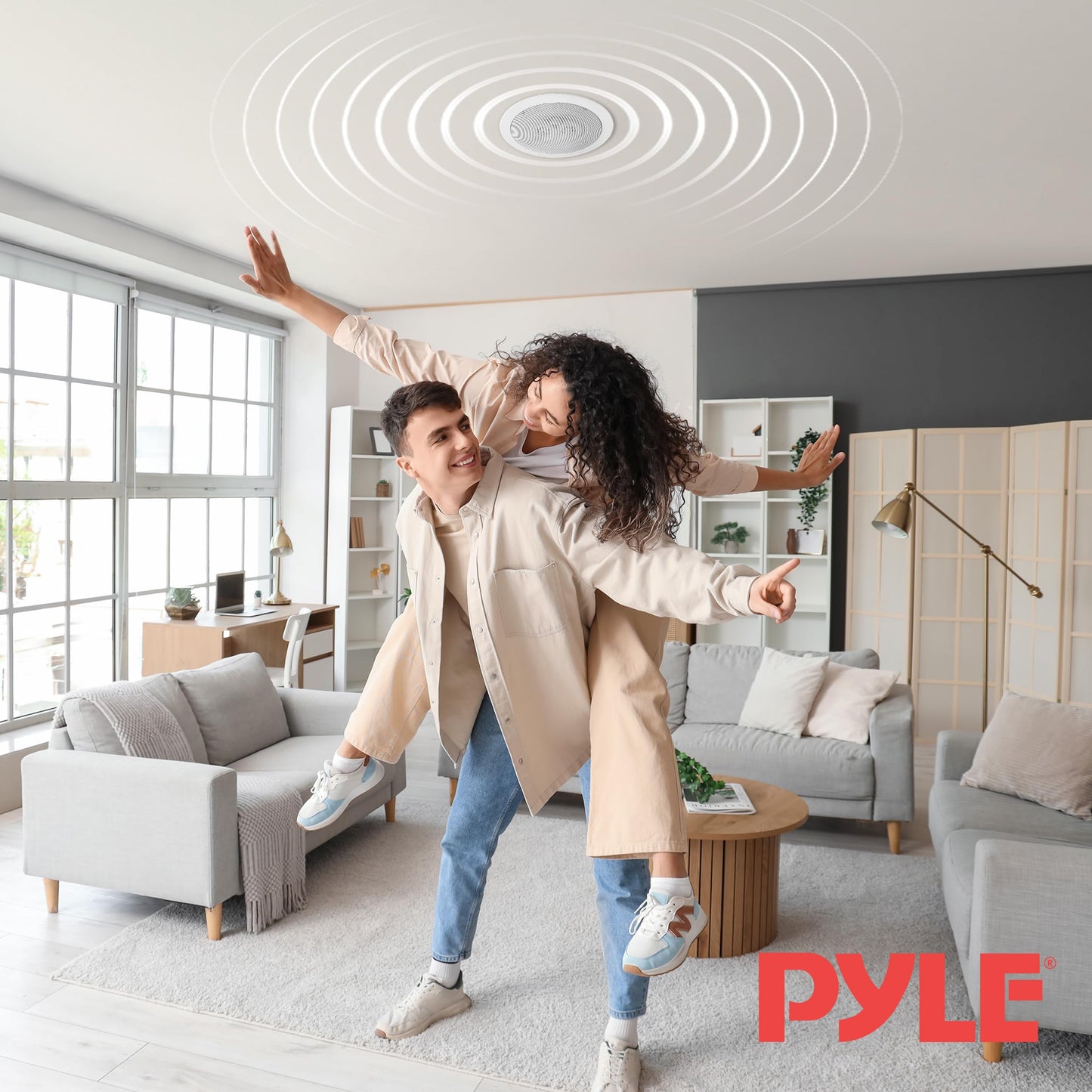 Bocina In-Ceiling/In-Wall Pyle Home Blanca 5.25 Inch Weather Proof 2-Way Stereo