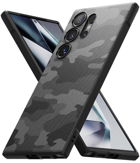 Funda Ringke Onyx Camo Black Antihuellas y Antideslizante para Samsung Galaxy S24 Ultra