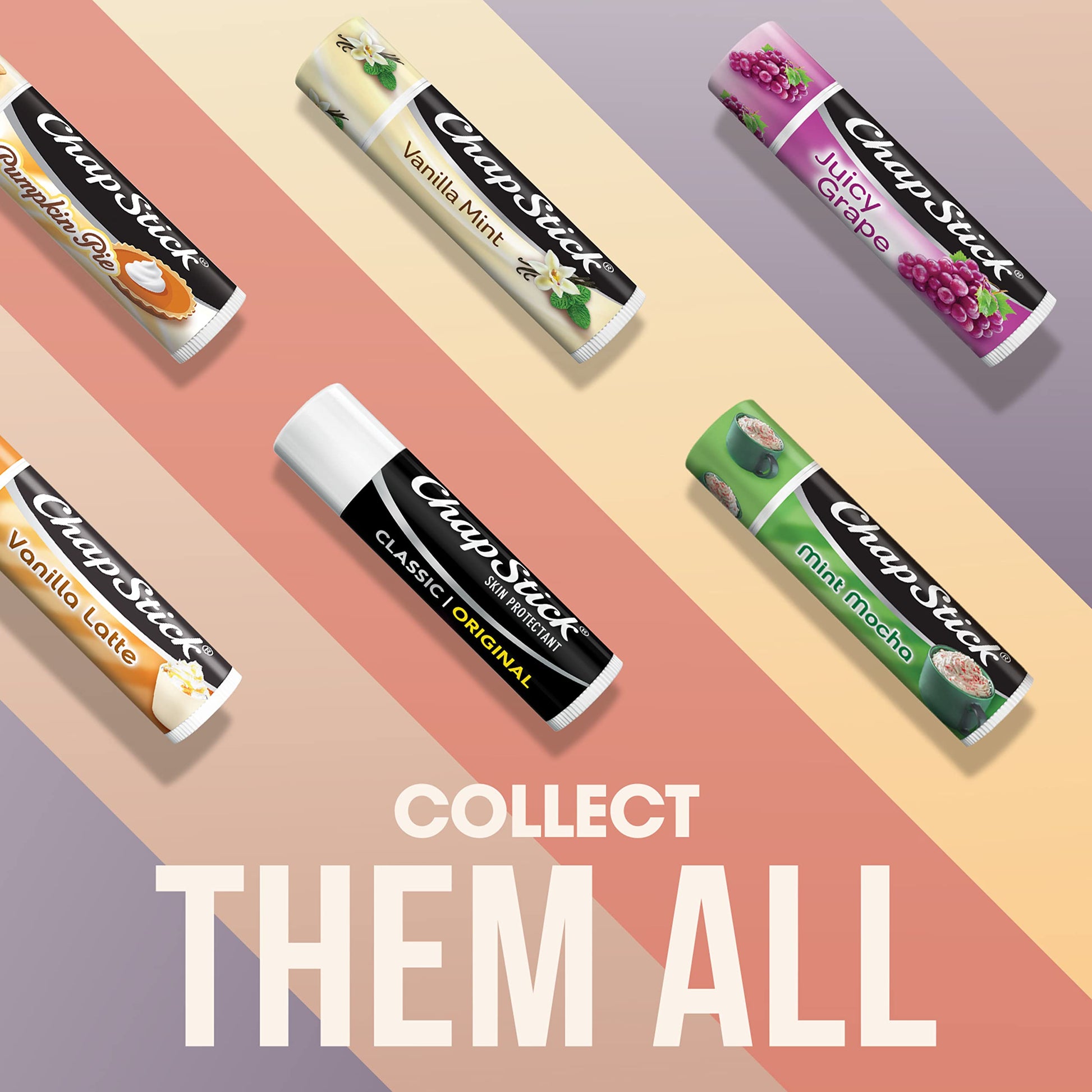ChapStick Classic (3 Sticks) Original Flavor Skin Protectant Flavored Lip Balm Tube, 0.15 Ounce Each