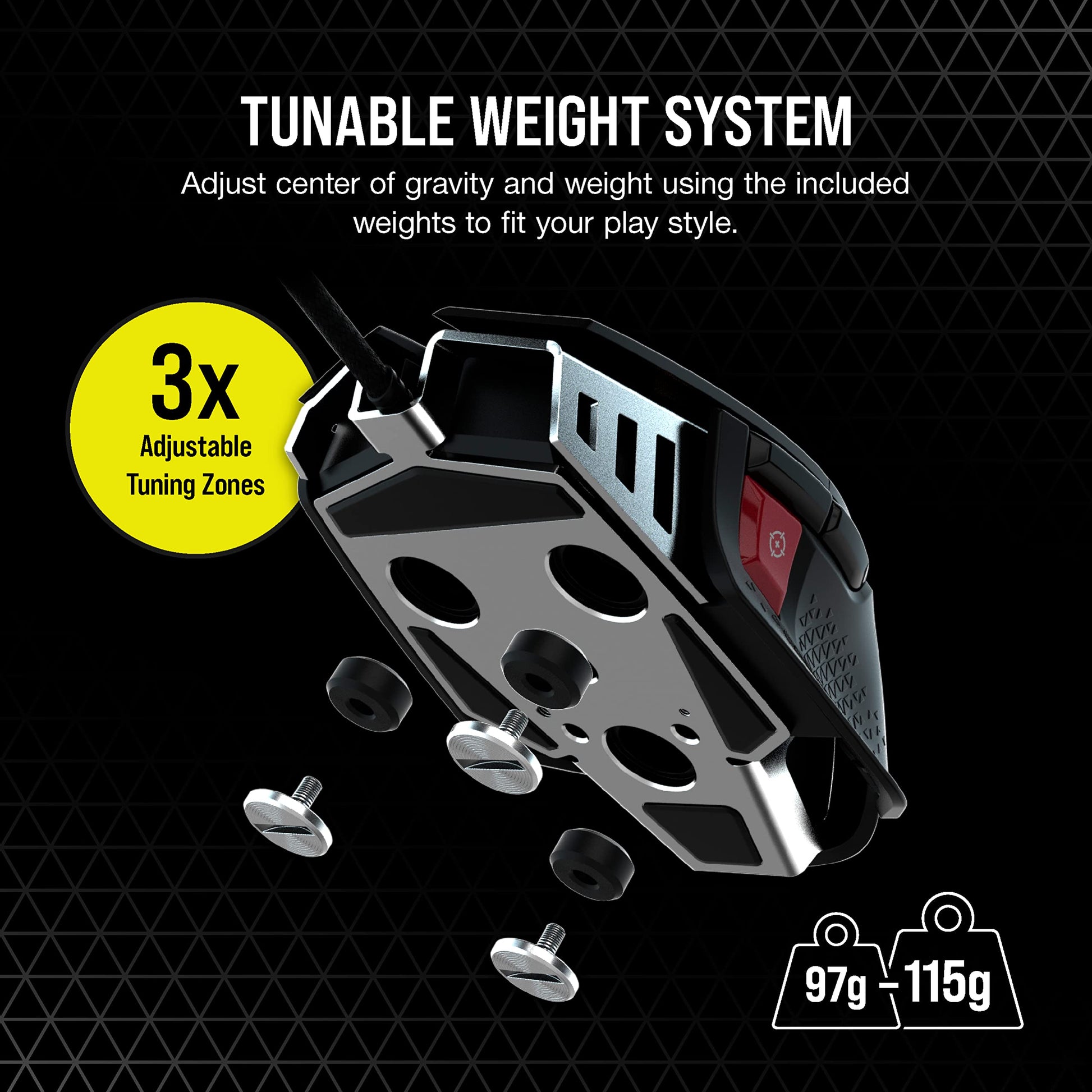 Corsair M65 RGB Ultra Ratón para Juegos FPS Personalizable - Sensor Óptico de 26.000 PPP Marksman, Conmutadores Ópticos, Hiperprocesamiento AXON, Control de Fusión de Sensores - Negro CH-9309411-NA2