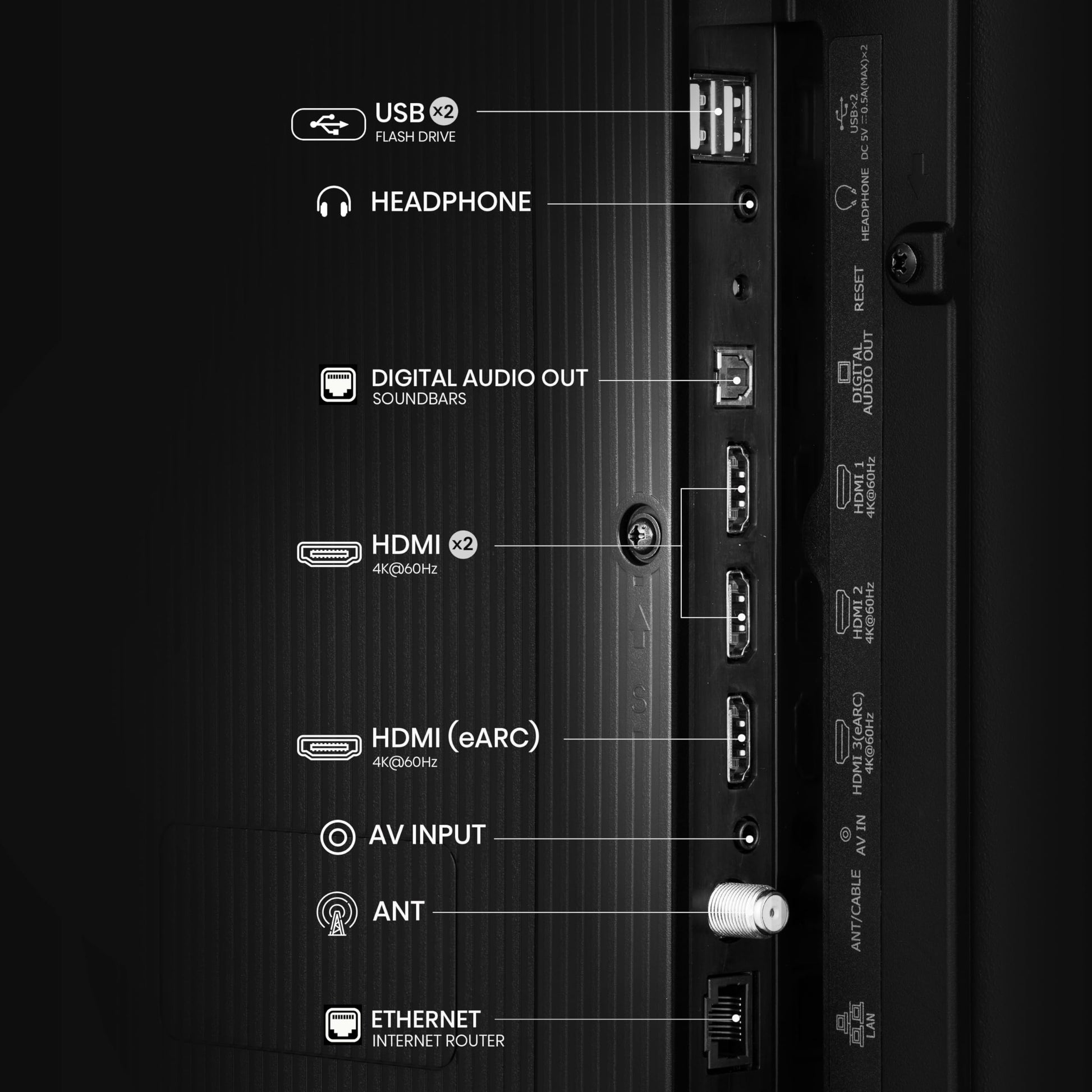 Hisense Television A5N Pantalla 55 Pulgadas, Smart Vidaa TV UHD 4K,Control Remoto por Voz con Alexa, Dolby Vision, Amplia Gama de Colores, Modo de Juego Plus, ALLM