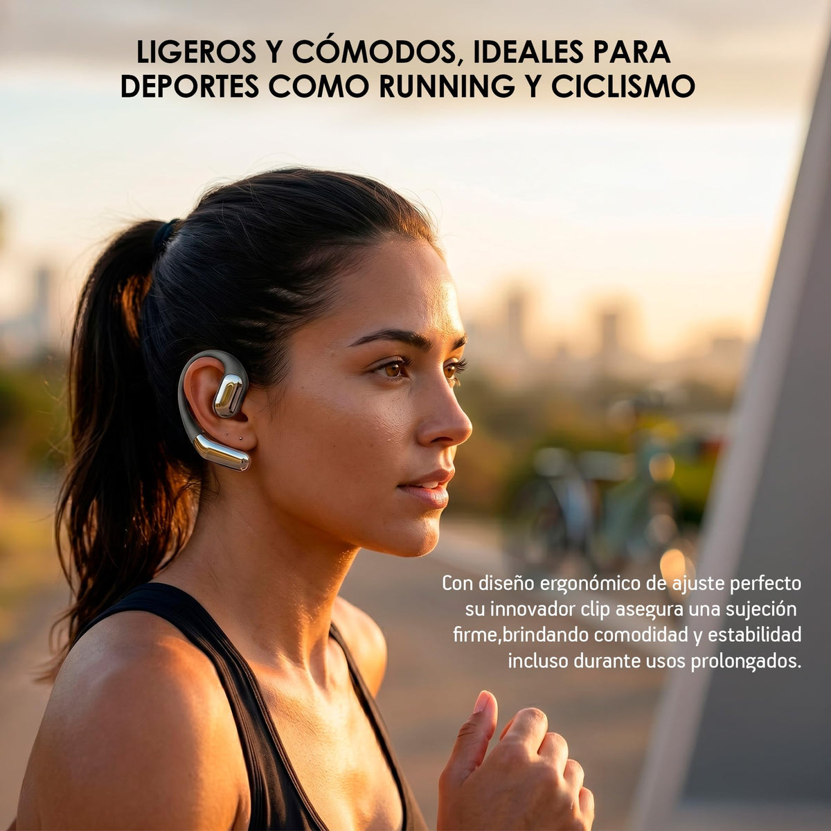 Audífonos Inalámbricos Deportivos Akane Open Ear Bluetooth 5.4 para Correr
