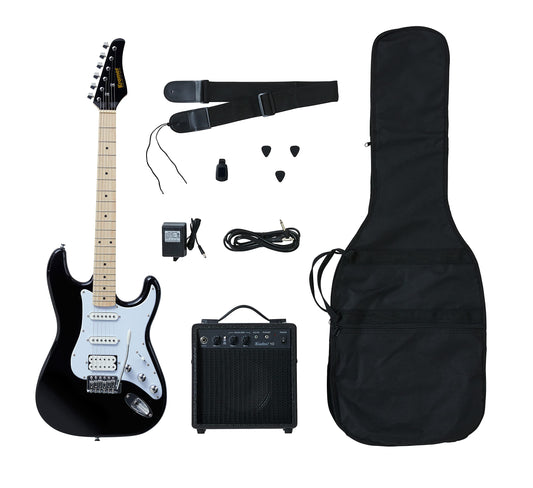 Kramer Guitars ISKRGPPK211CT3BLK Guitarra Eléctrica Focus Player Pack, Negro