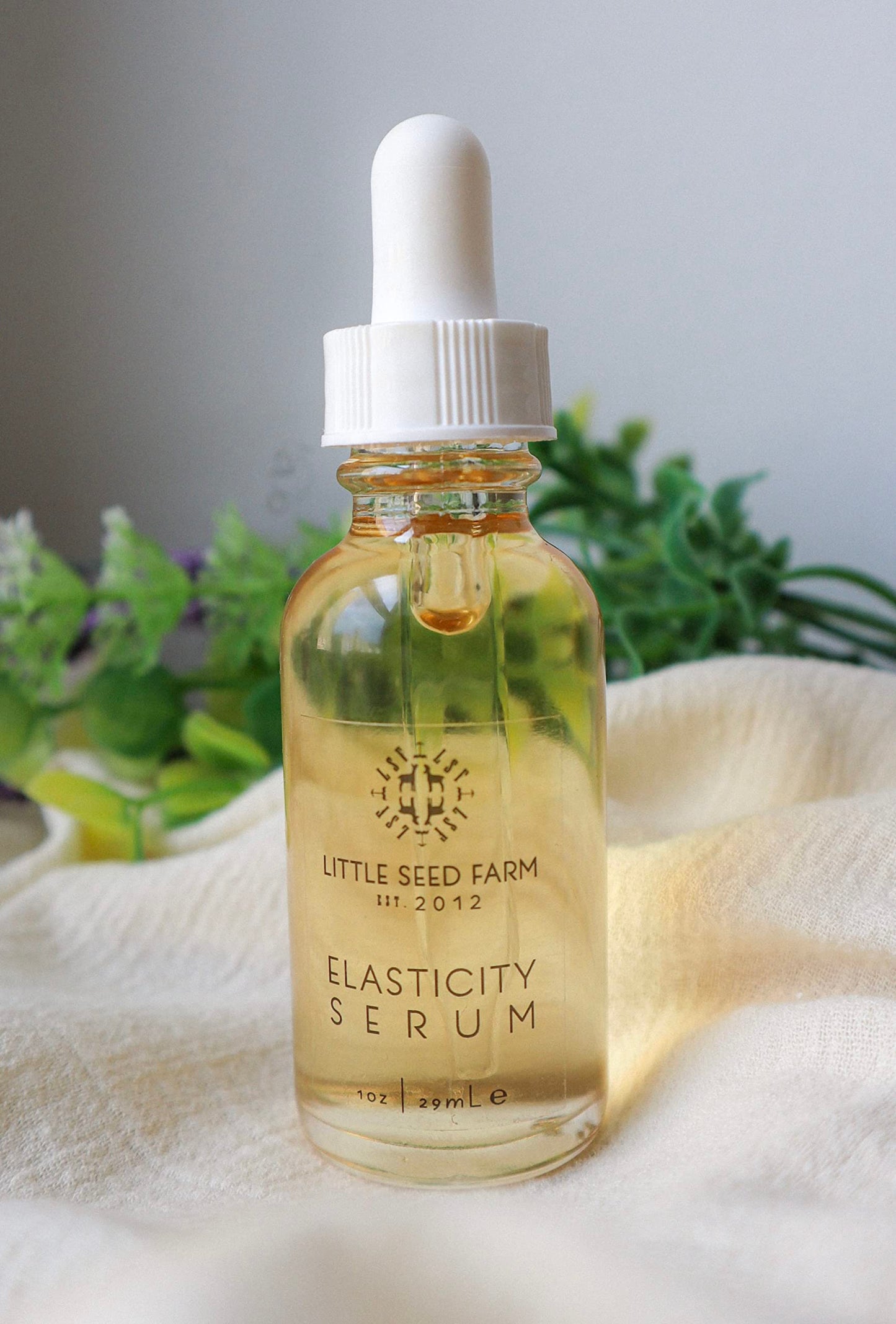 Sérum elástico Little Seed Farm – tonificador de la piel y suero reafirmante, 1 onza