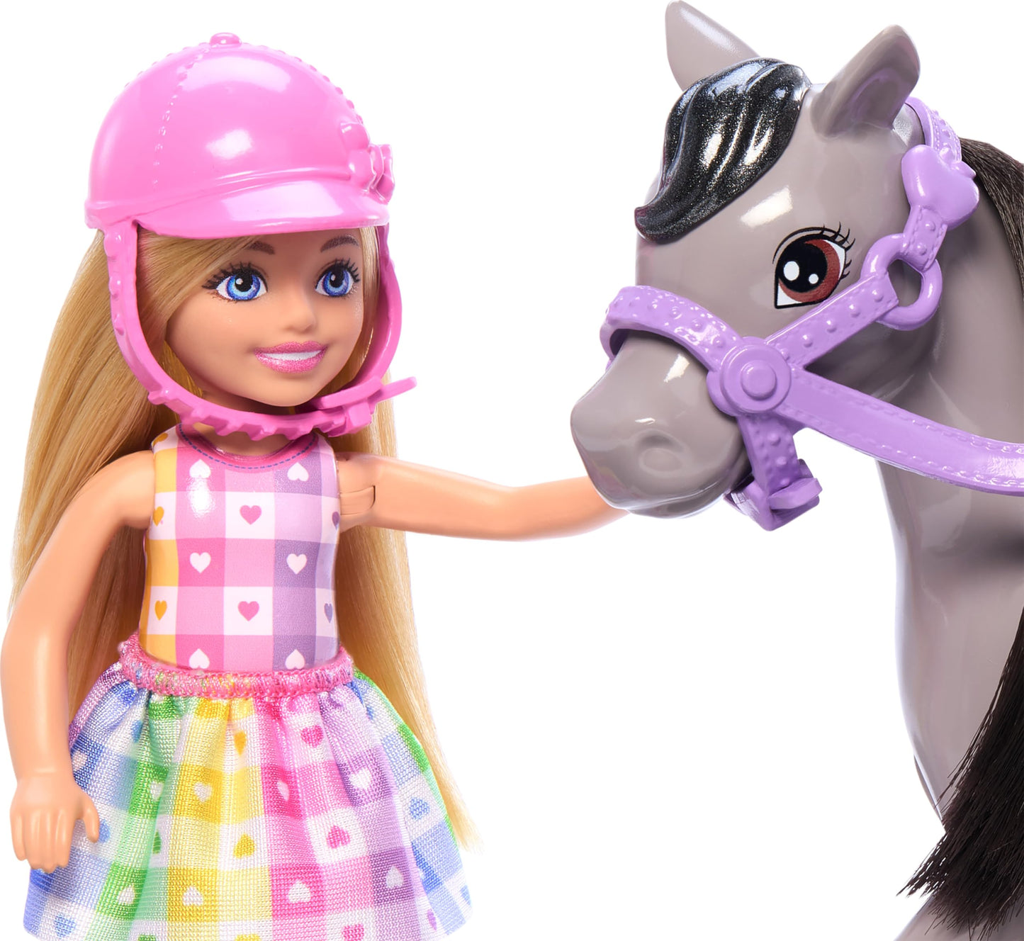Barbie Set de Juego Chelsea Paseo en Pony para niñas de 3 años en adelante