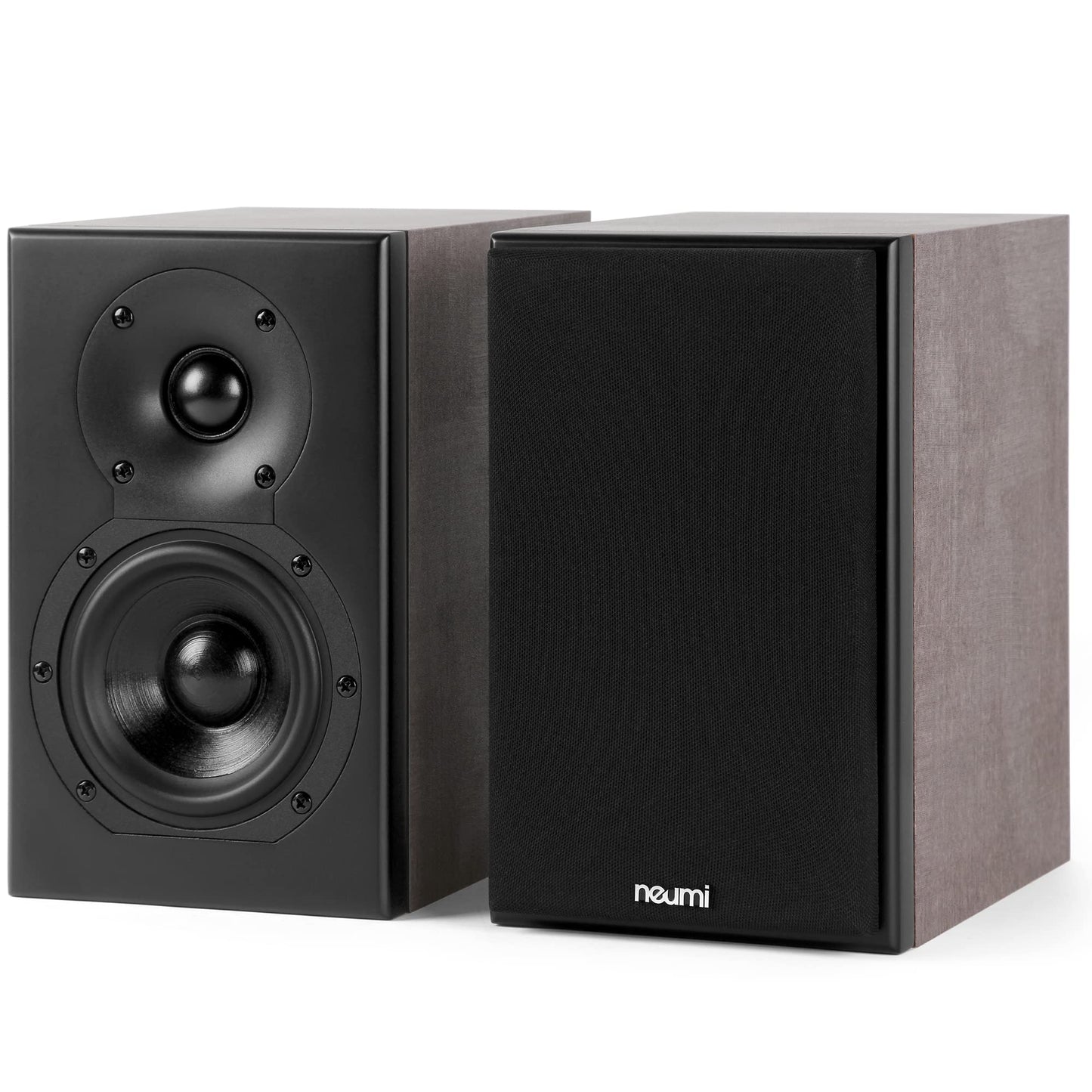Altavoces Estantería NEUMITECH Negro Marrón Claro 4 Pulgadas 2 Vías Limitada