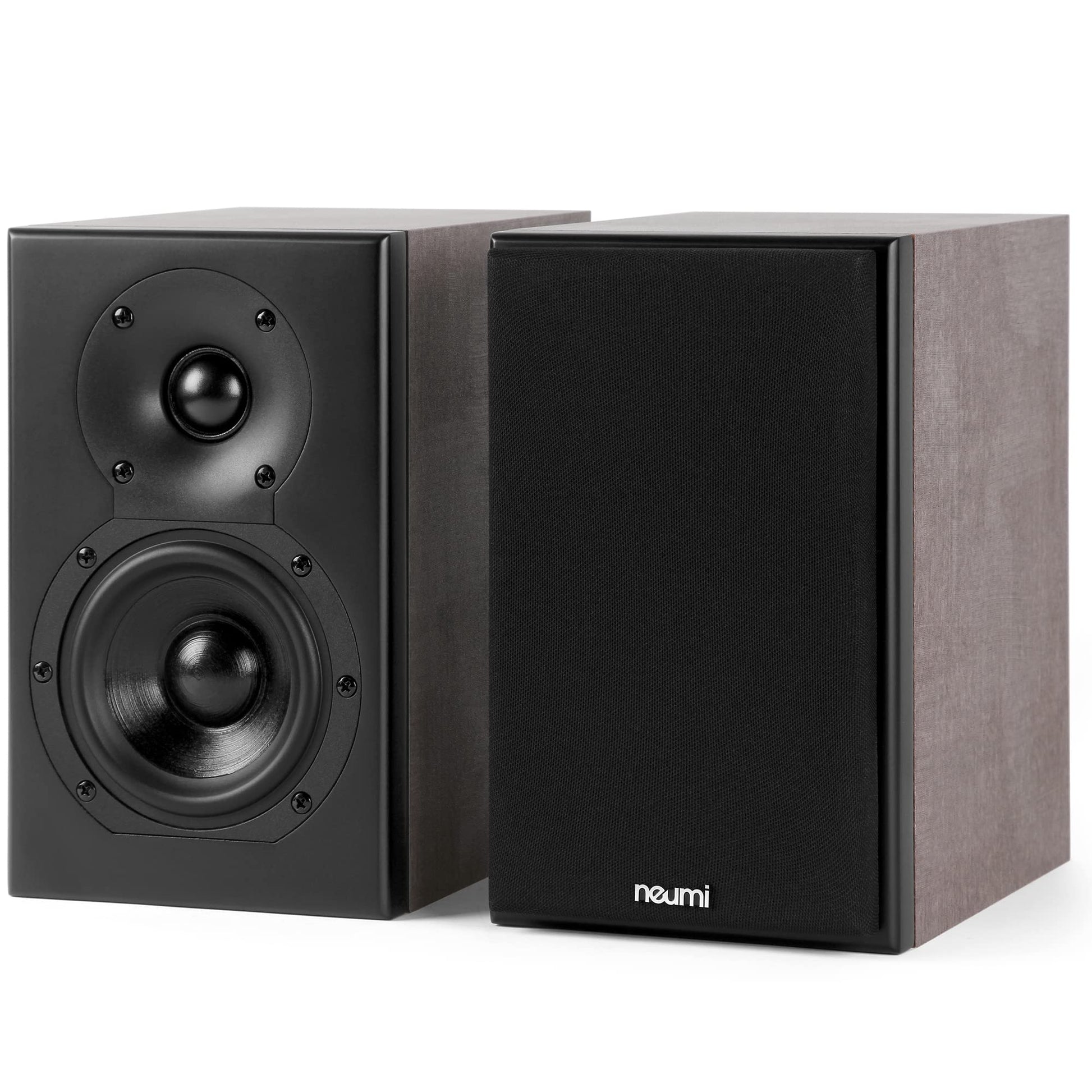 Altavoces Estantería NEUMITECH Negro Marrón Claro 4 Pulgadas 2 Vías Limitada