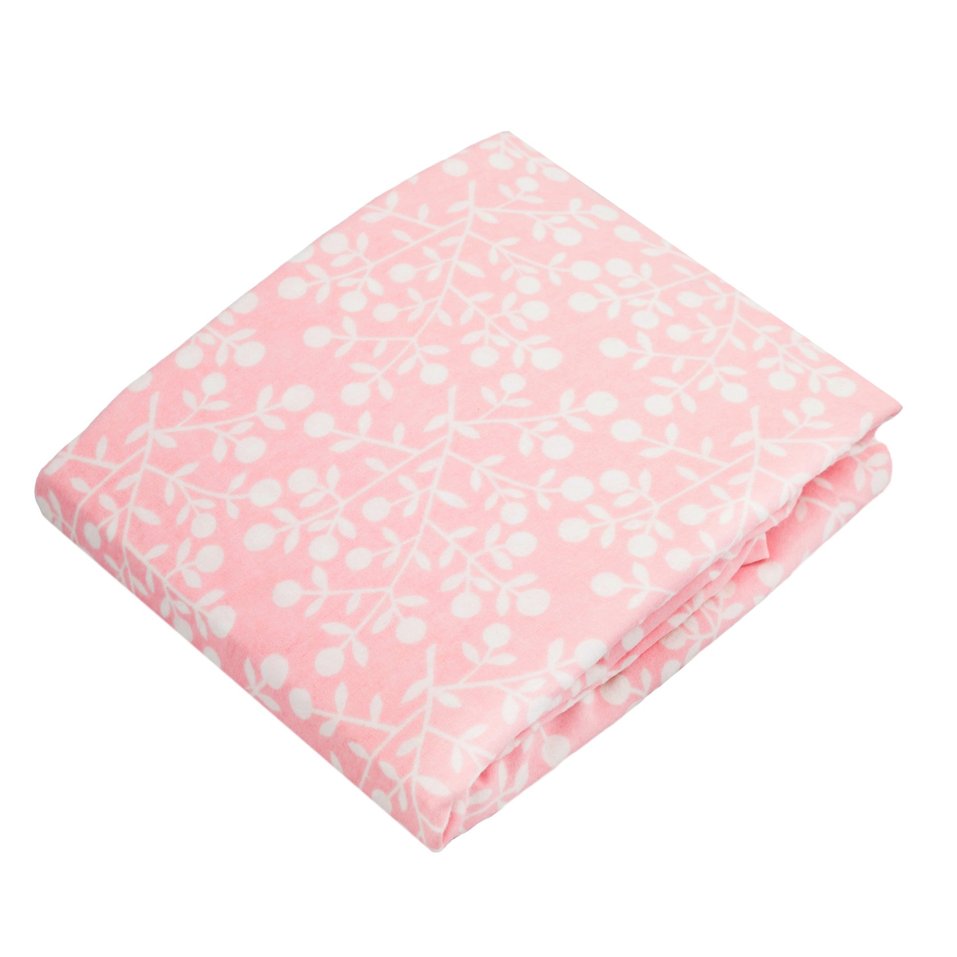 Kushies Funda para cambiador de 1 pulgada, 100% algodón transpirable, fabricado en Canadá, bayas rosas