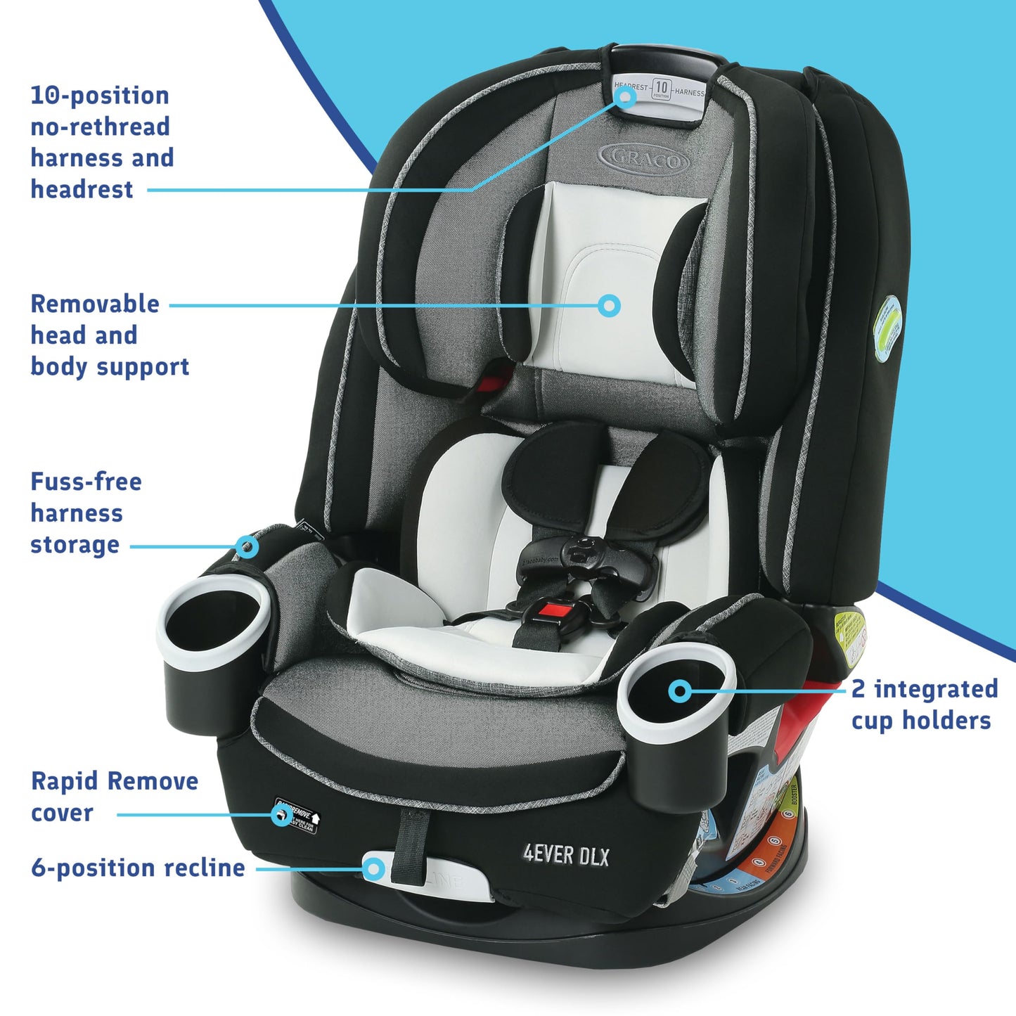 Graco 4Ever DLX 4-en-1 - Asiento de coche