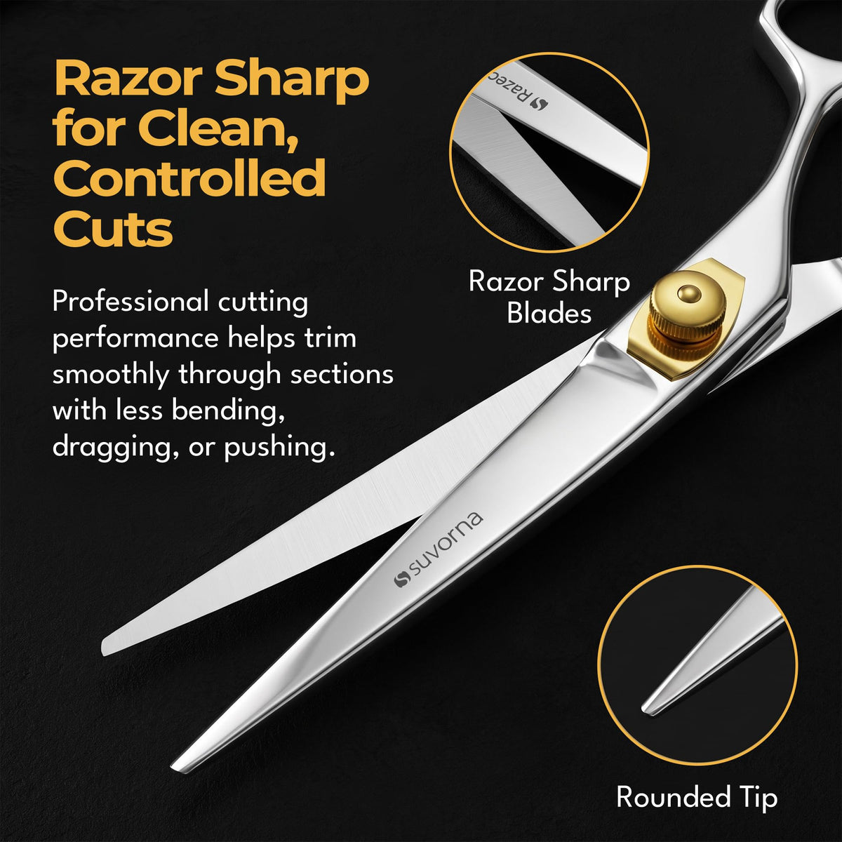 Suvorna Ador 6" Value Professional Barber Hair Cutting Salon Shears Scissors 2101