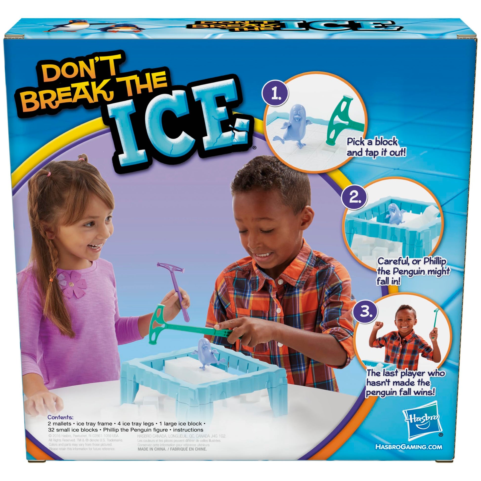 Hasbro Gaming Don't Break The Ice Juego Preescolar, Juegos de Mesa para niños a Partir de 3 años