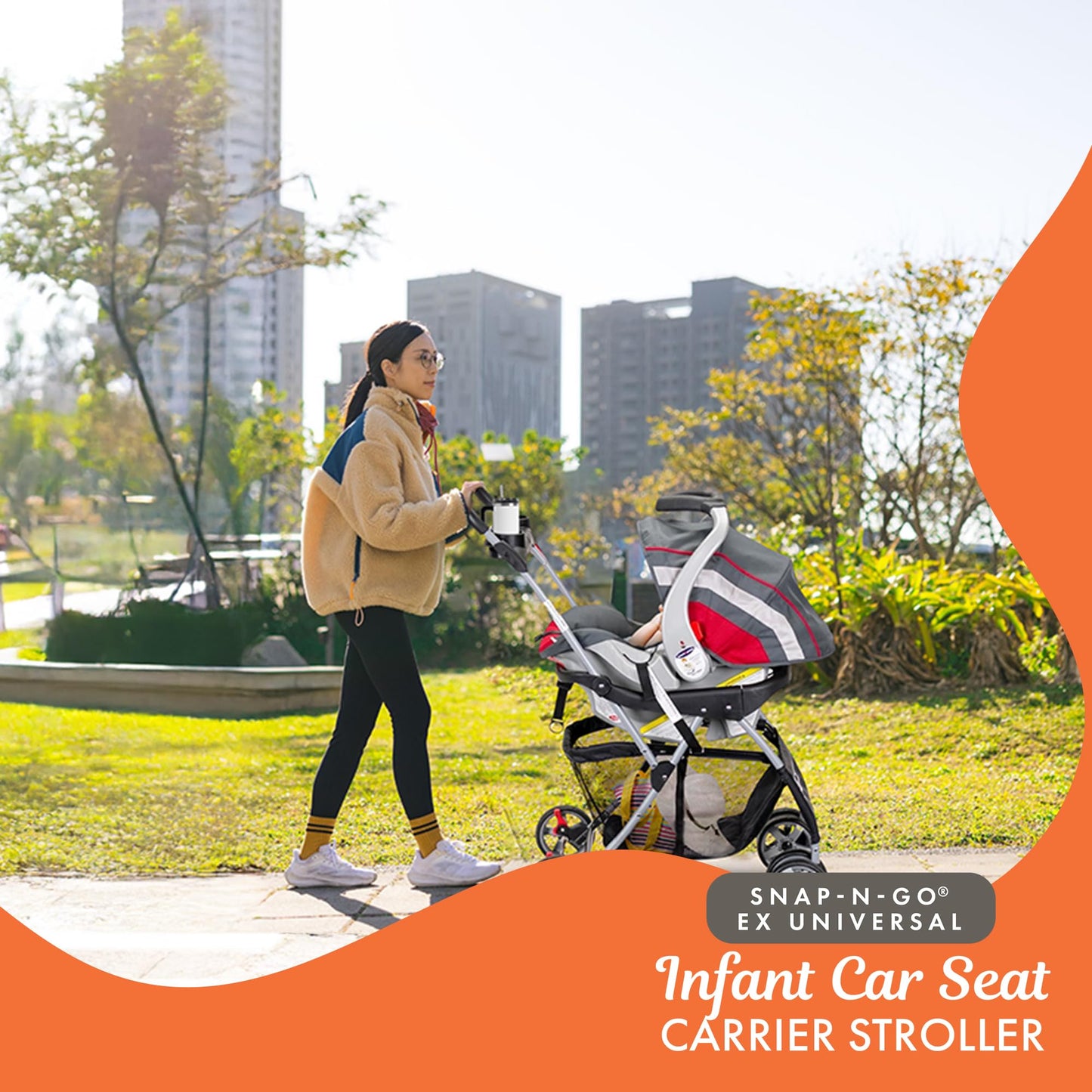 Carriola Universal Baby Trend Snap N Go para Portabebes -Neg