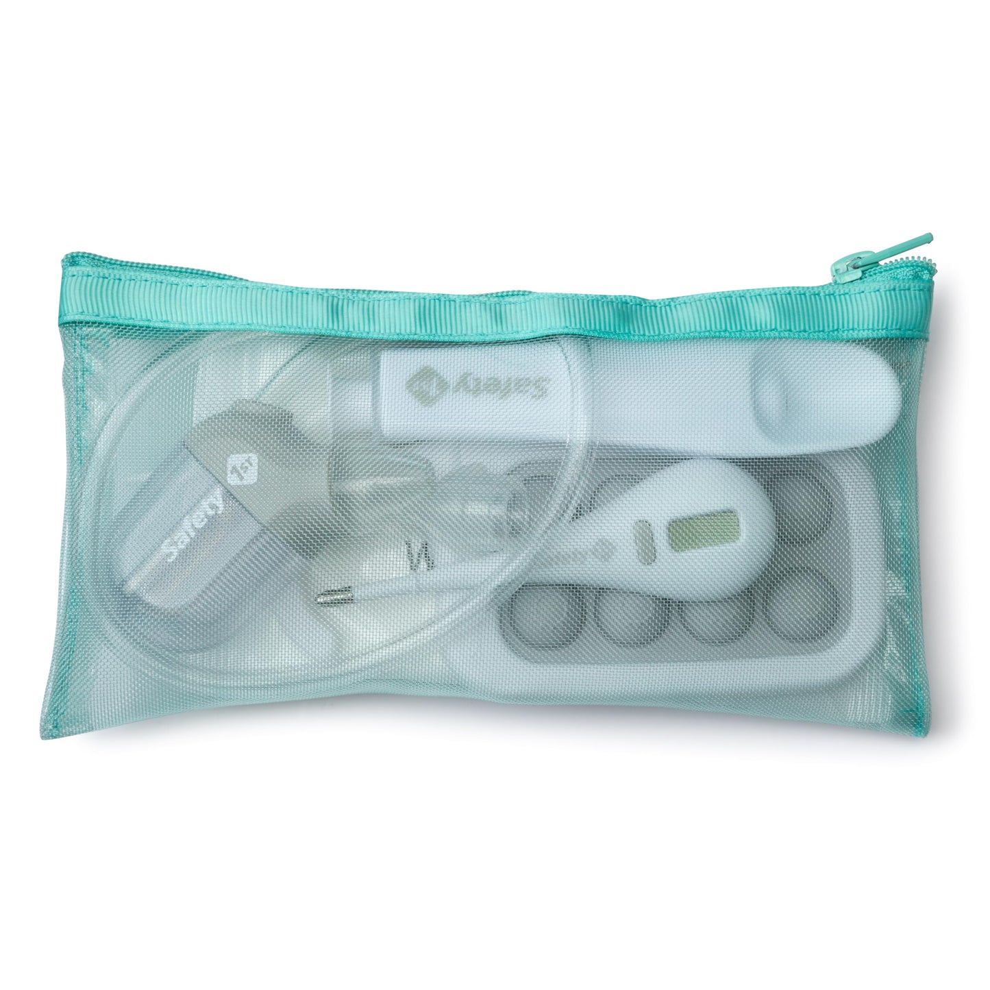 Kit de supervivencia para el primer día de enfermedad, BoogEase Aspirador nasal con 2 tamaños de punta de nariz, color gris Blanco