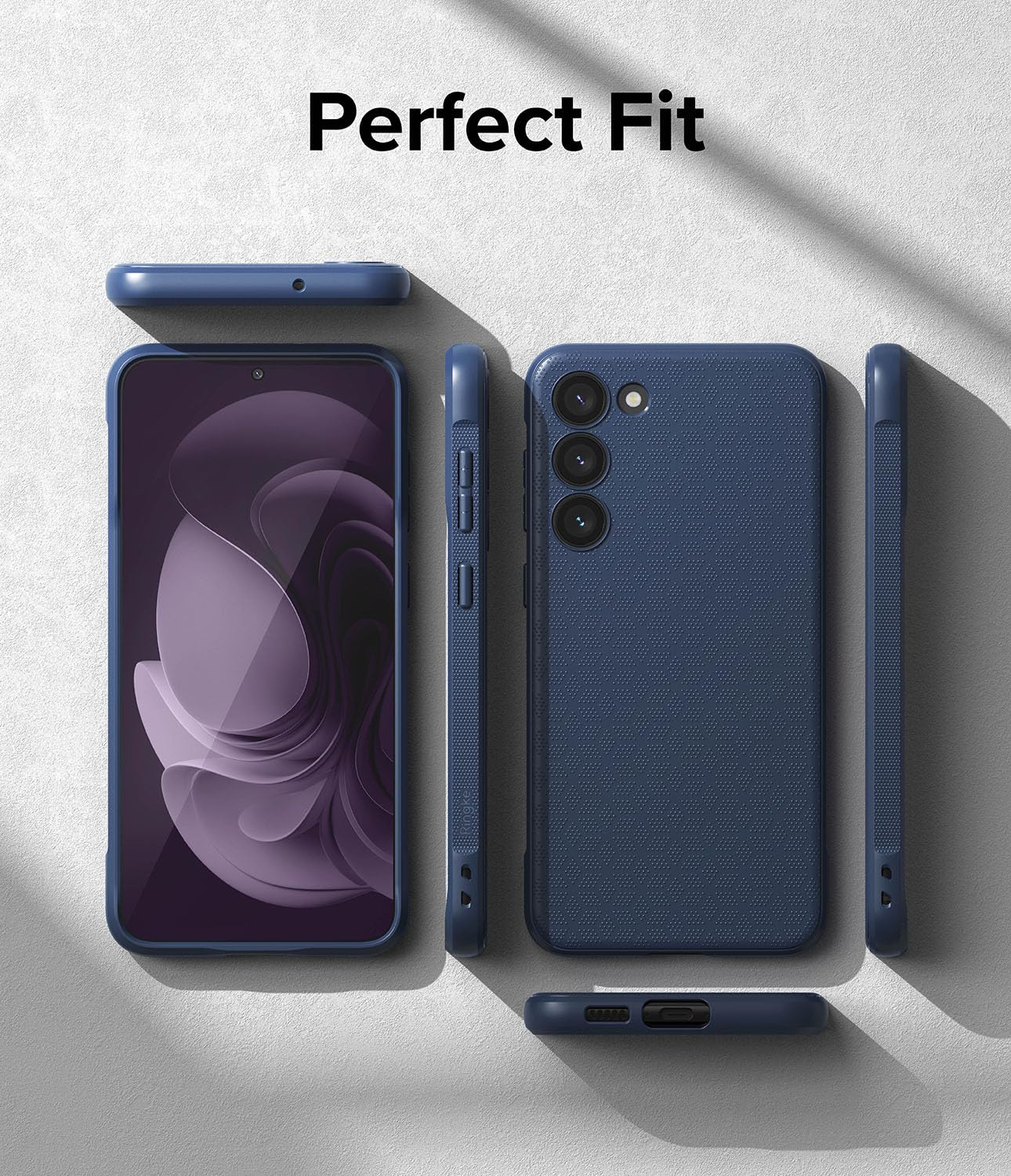 Funda Samsung Galaxy S23 Plus Ringke Onyx Navy Antihuellas y Antideslizante