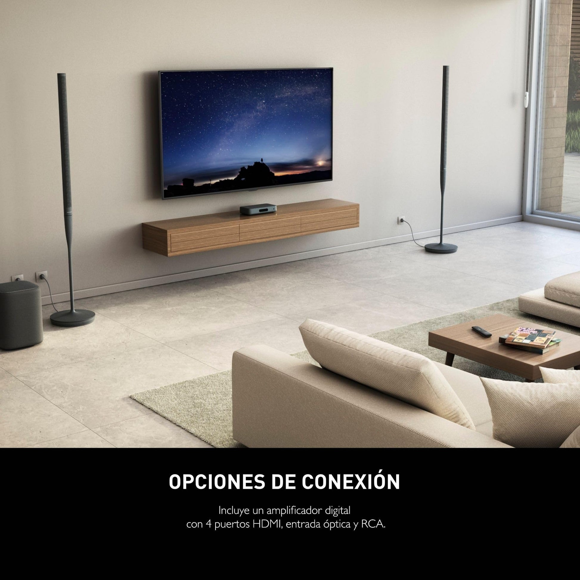 Harman Kardon Radiance 2400 Sistema de Teatro en Casa Inalámbrico 2.1, 450 W de Potencia, HDMI, Puerto Óptico - Negro