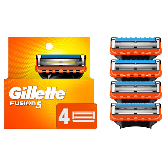 Gillette Fusion5 Men's Razor Blades, 4 Blade Refills