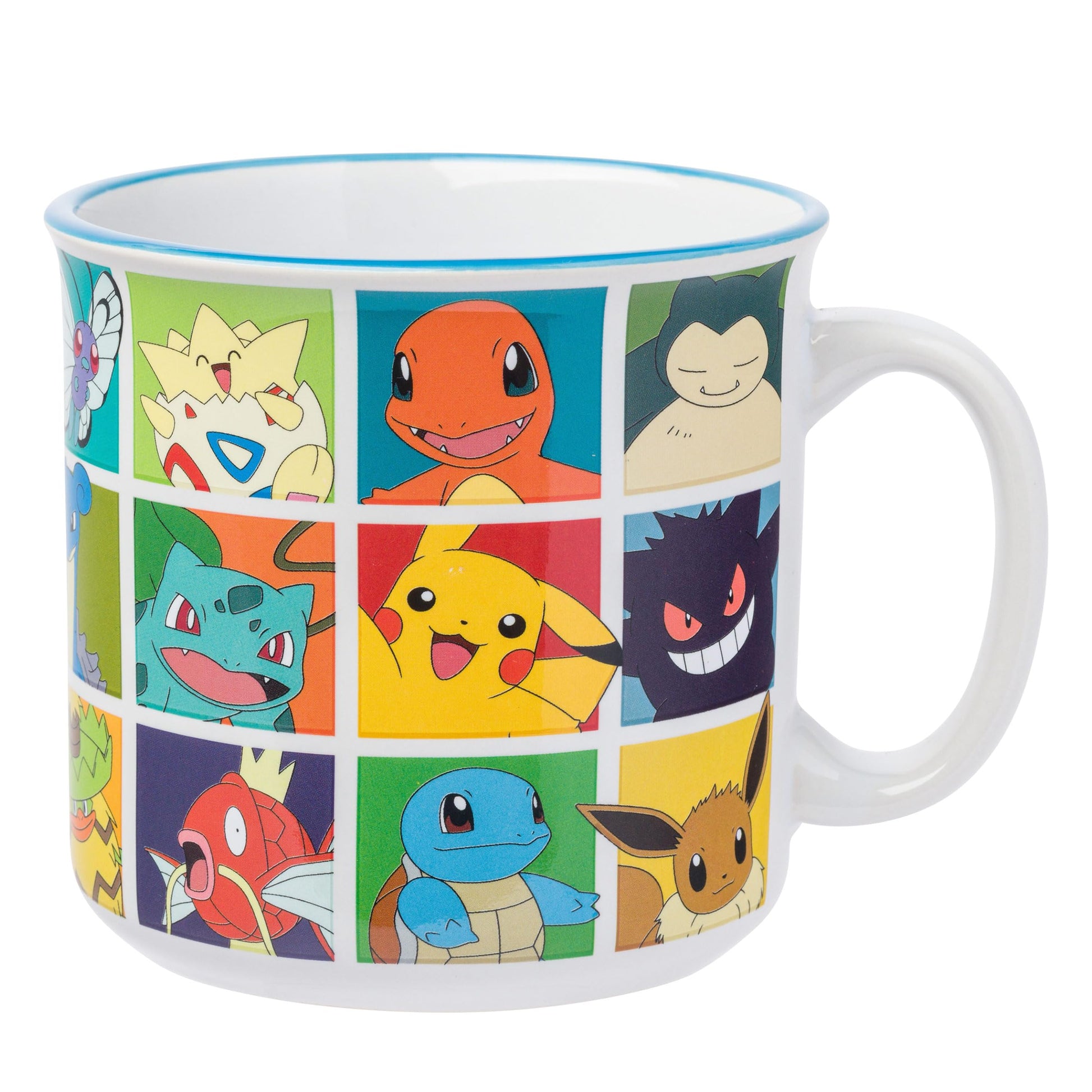 Taza de Cerámica Silver Buffalo Pokemon Pikachu Snorlax Charmander Squirtle y Más para Adultos