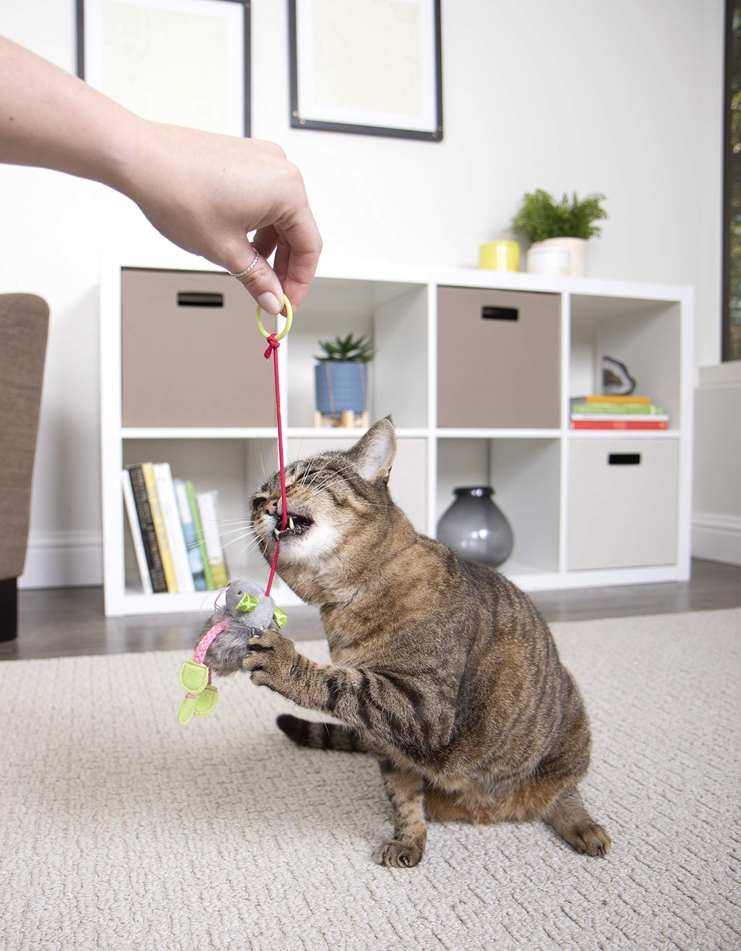 Juguete de Peluche SmartyKat ratón Hinchable para Gatos Talla única