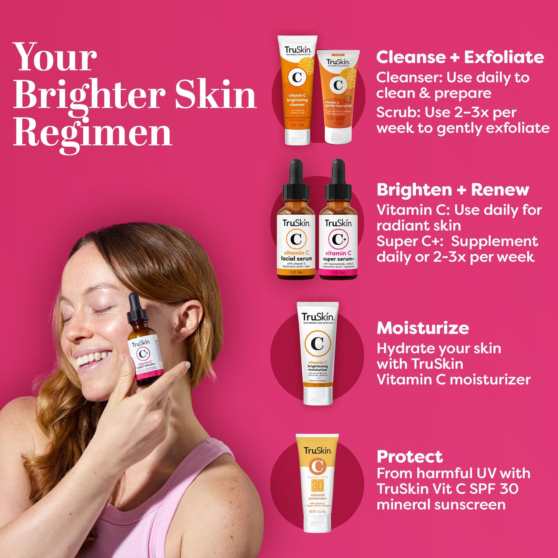 Vitamin C-Plus Super Serum, Anti Aging Anti-Wrinkle Facial Serum with Niacinamide, Retinol, Hyaluronic Acid, and Salicylic Acid