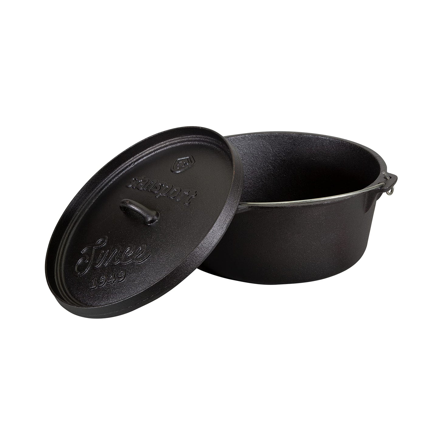 Stansport 16033 - Horno holandés de Hierro Fundido presazonado, 8 Cuartos de galón, sin Patas
