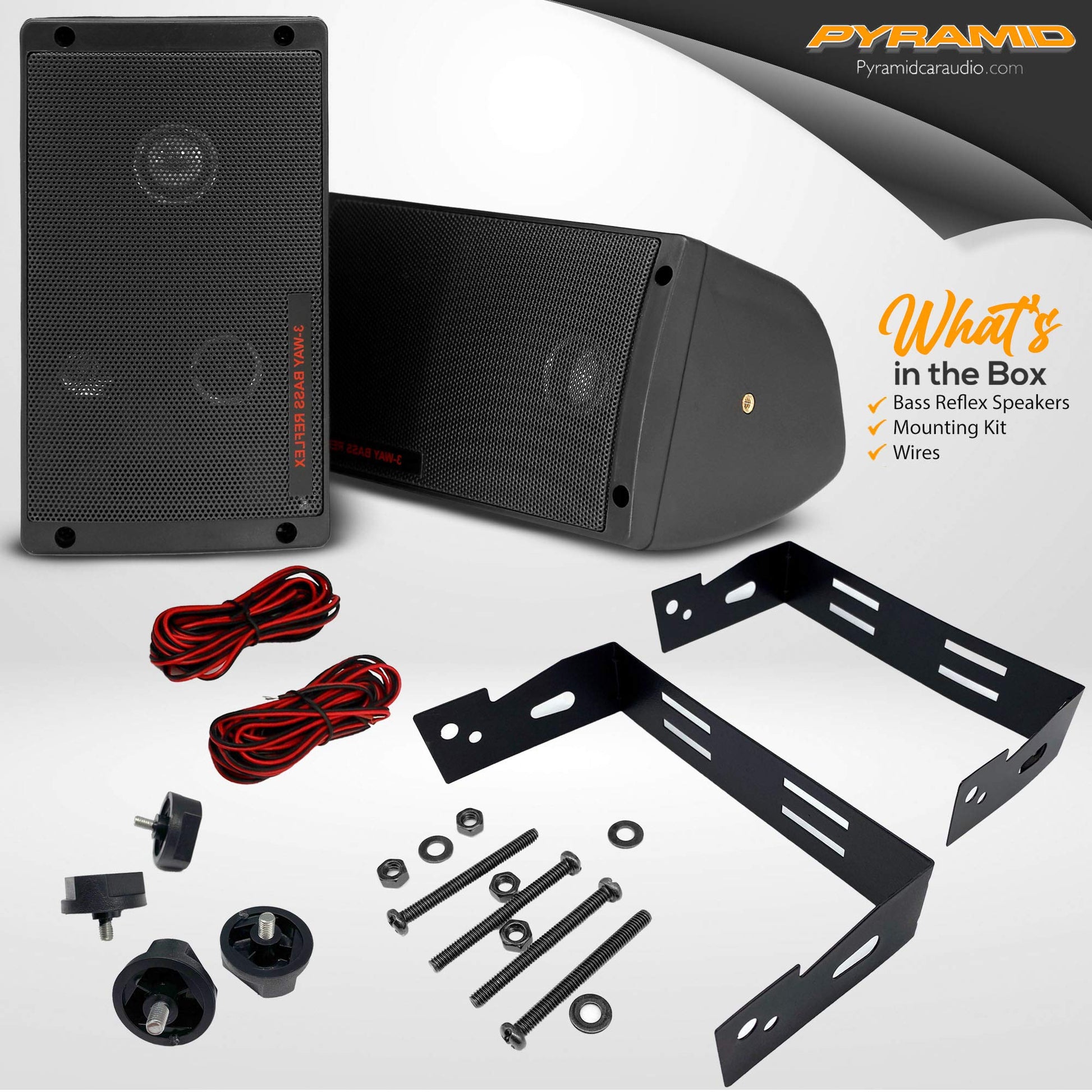 Sistema de Bocinas Mini Box 3Way Pyramid 200 Watts 2060