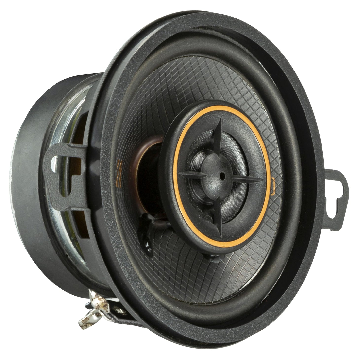 KICKER 51KSC3504 Sistema de altavoces coaxiales, diseño de 2 vías, un (1) par, woofer de polipropileno de 3.5 pulgadas (89 mm), tweeters de cúpula de seda de 13 mm, 50 vatios RMS, pico de 100 vatios