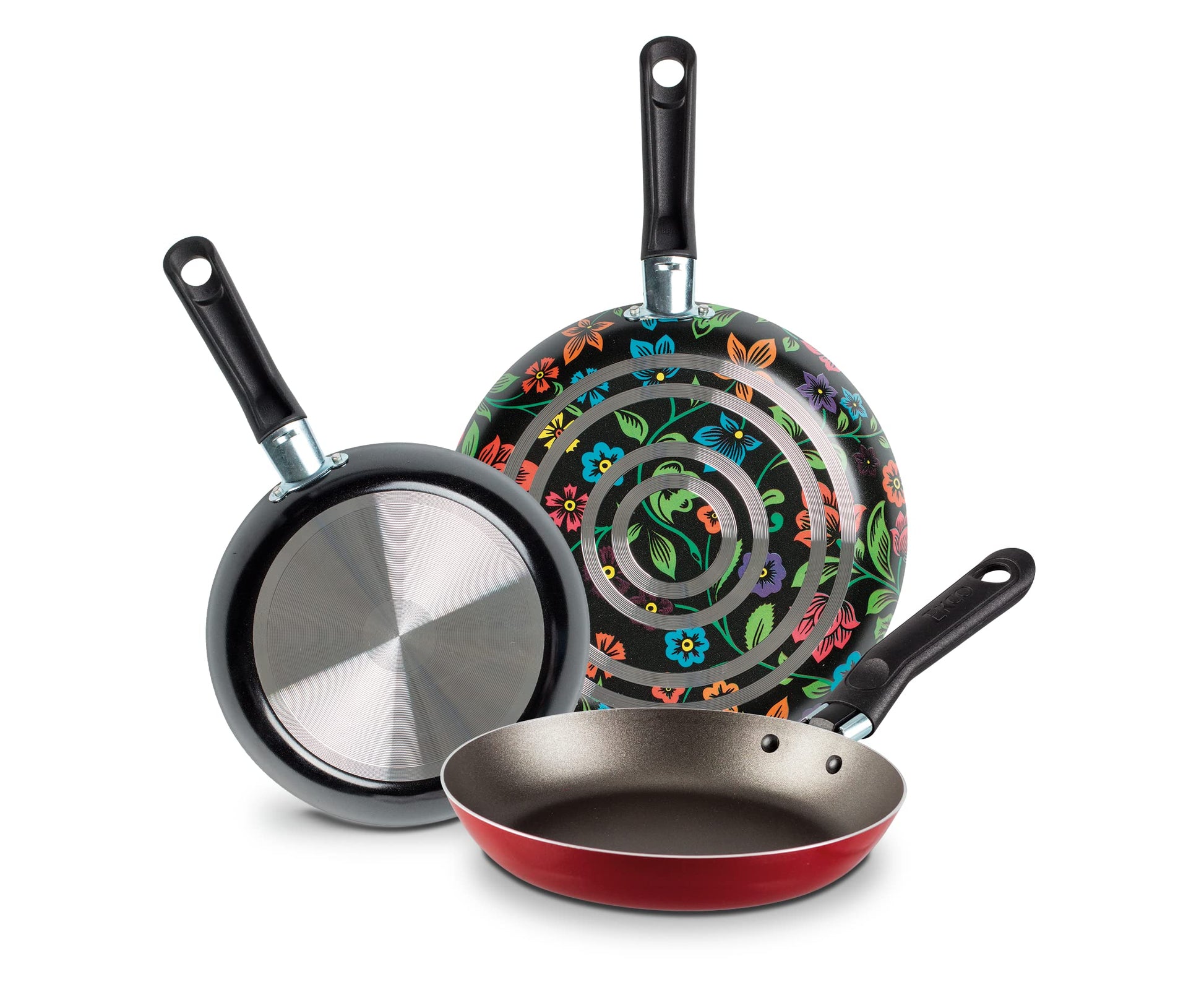 Juego de Sartenes Ekco Aluminio Antiadherente Origenes de 3 Piezas