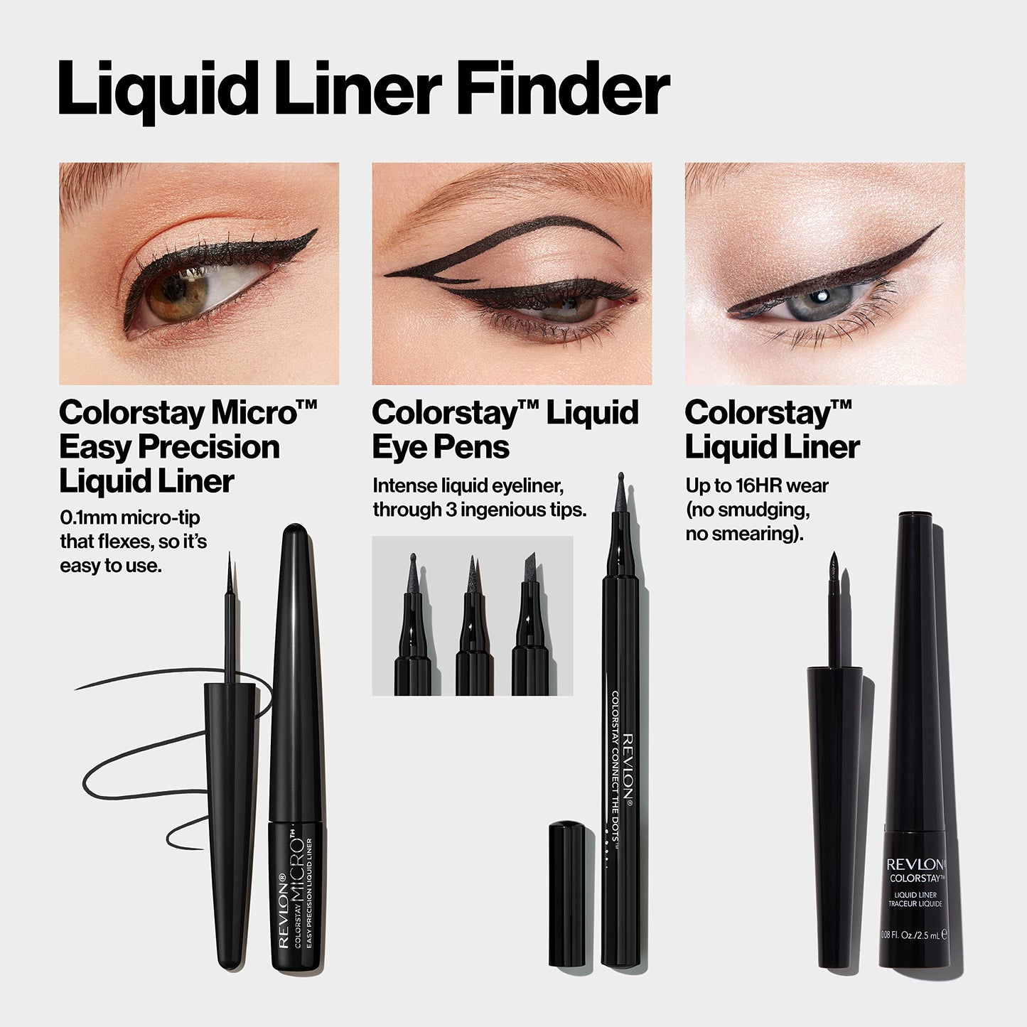 Revlon Colorstay Micro Easy Precision Liquid Liner, 302 What the Fudge Marron
