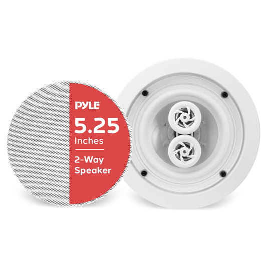 Bocina In-Ceiling/In-Wall Pyle Home Blanca 5.25 Inch Weather Proof 2-Way Stereo