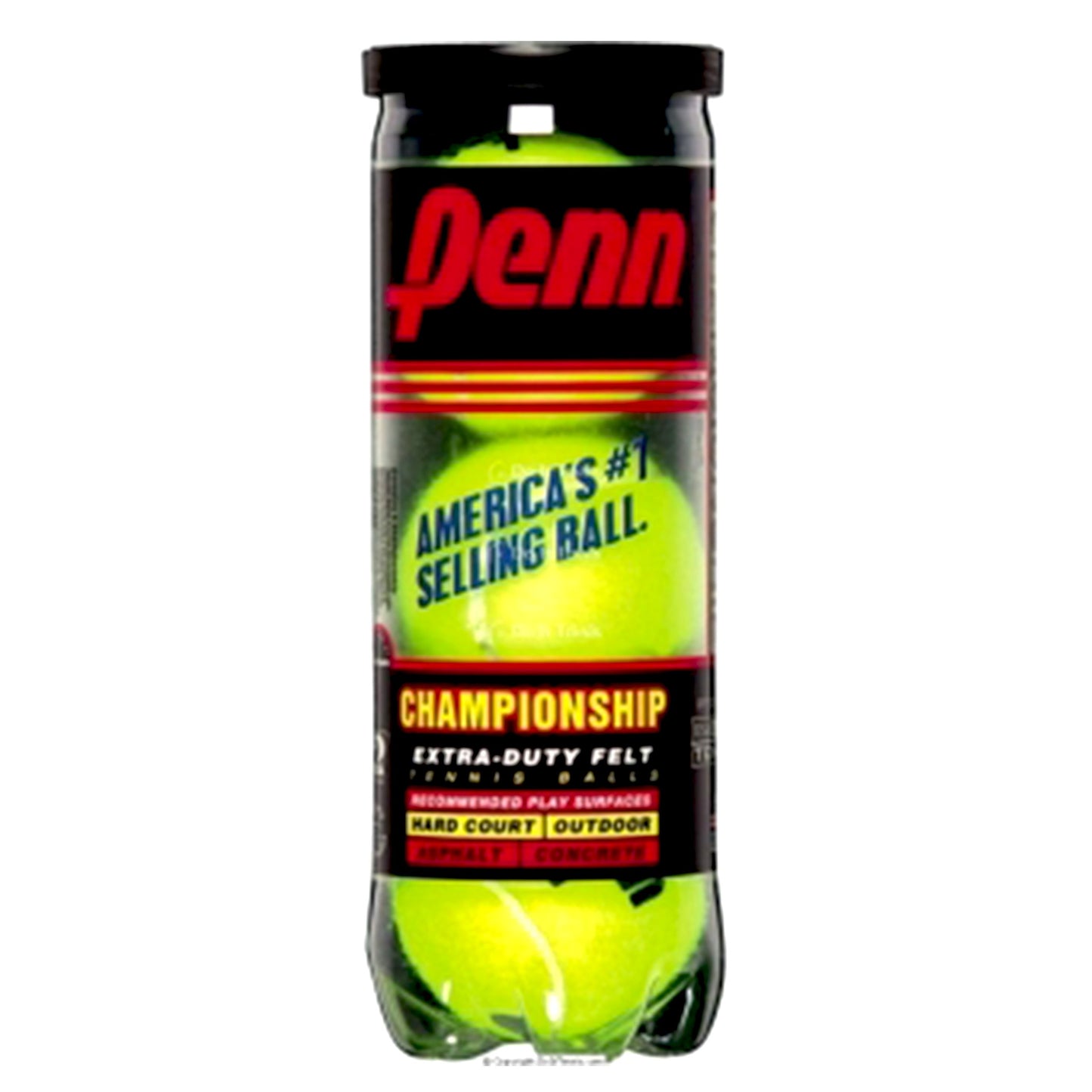 Pelotas de Tenis Penn Amarillo Championship ultrarresistentes