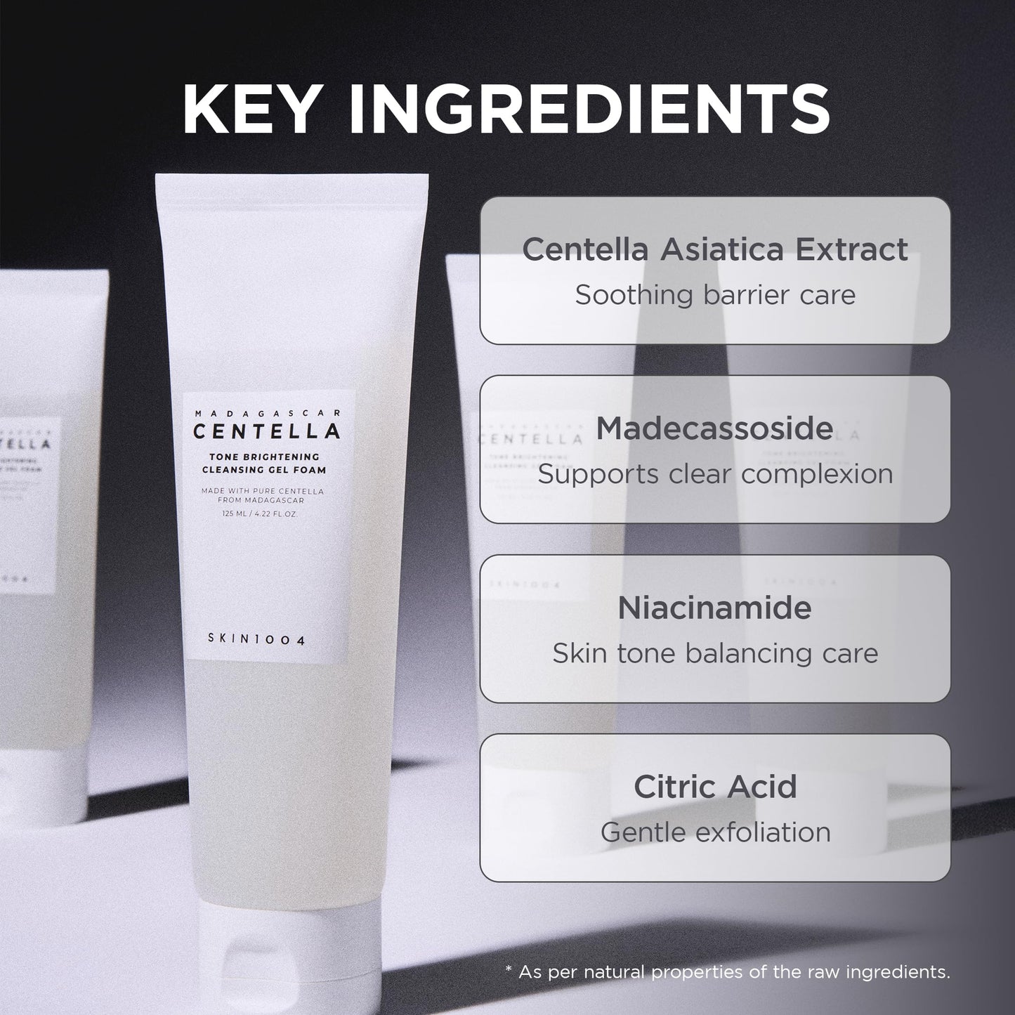 SKIN1004 Madagascar Centella Tone Brightening Cleasing Gel Foam 125ml