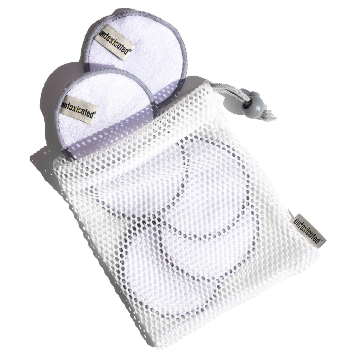 Untoxicated Discos Limpiadores Ultrasuaves, Discos Reutilizables de Doble Capa de Bambú, Desmaquillaje Y Cuidado de La Piel para Pieles Sensibles, Suaves Y Duraderos, Incluye Bolsa de Almacenamiento L
