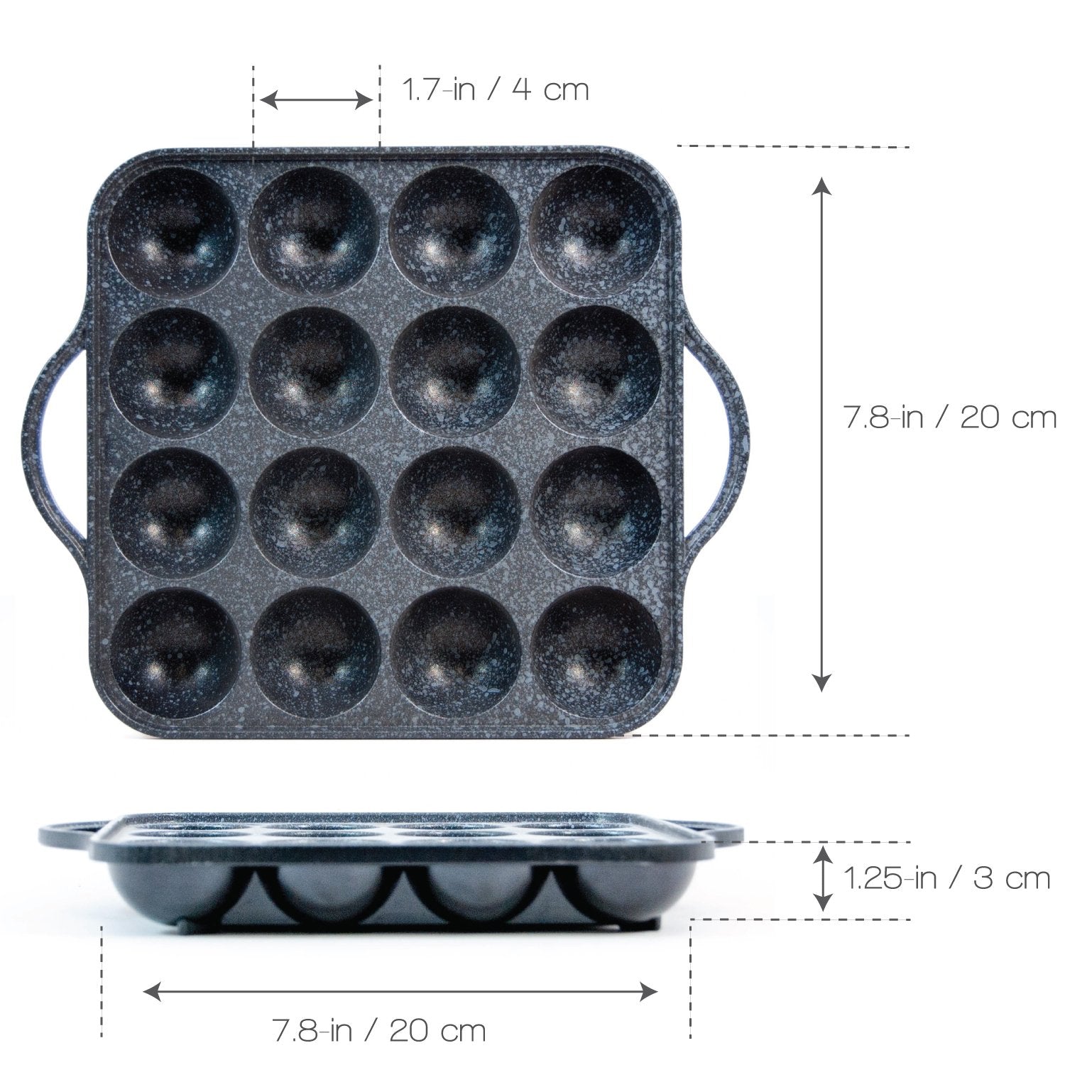 CookKing - TAKOYAKI - Plato antiadherente para parrilla, fabricado en Corea