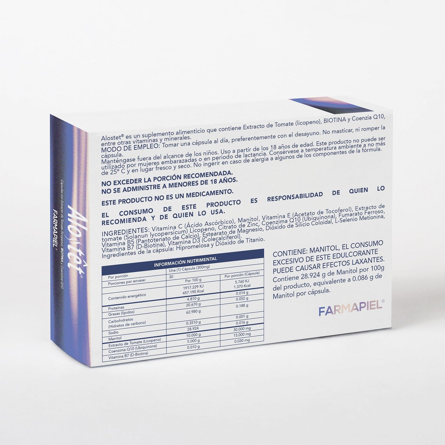 Champú Anticaída ALOSTÊT: Previene Pérdida Capilar y Aumenta la Densidad I Tratamiento Diario Dermatólogicamente Testeado I Para Piel Sensible Mujeres y Hombres I 400 ml (30 Caps)