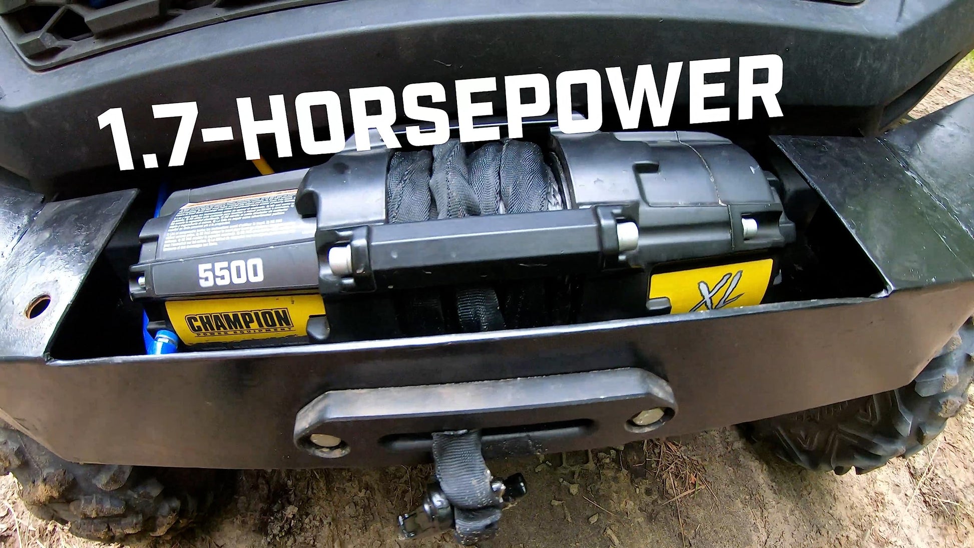 Champion Power Equipment XL 5500 Libras. Kit de cabrestante de Cuerda sintética ATV/UTV